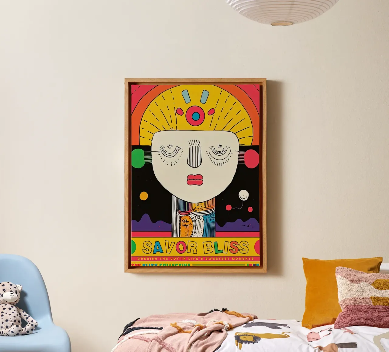 Abstract gezicht canvas van aaron Shop