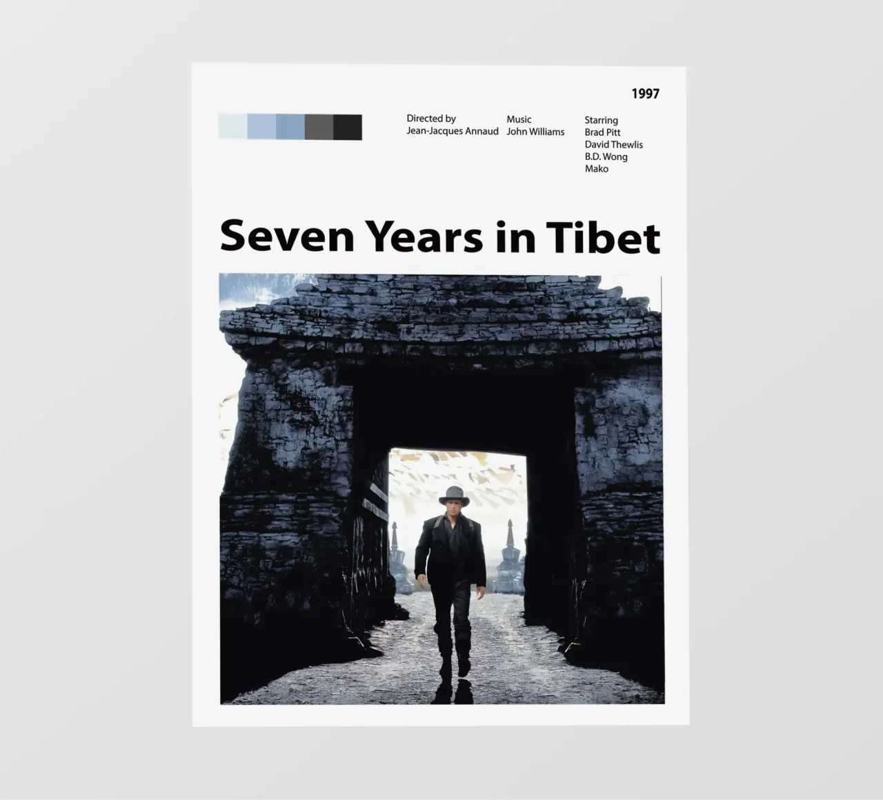Sette anni in Tibet telo in pvc da The Movie Wall