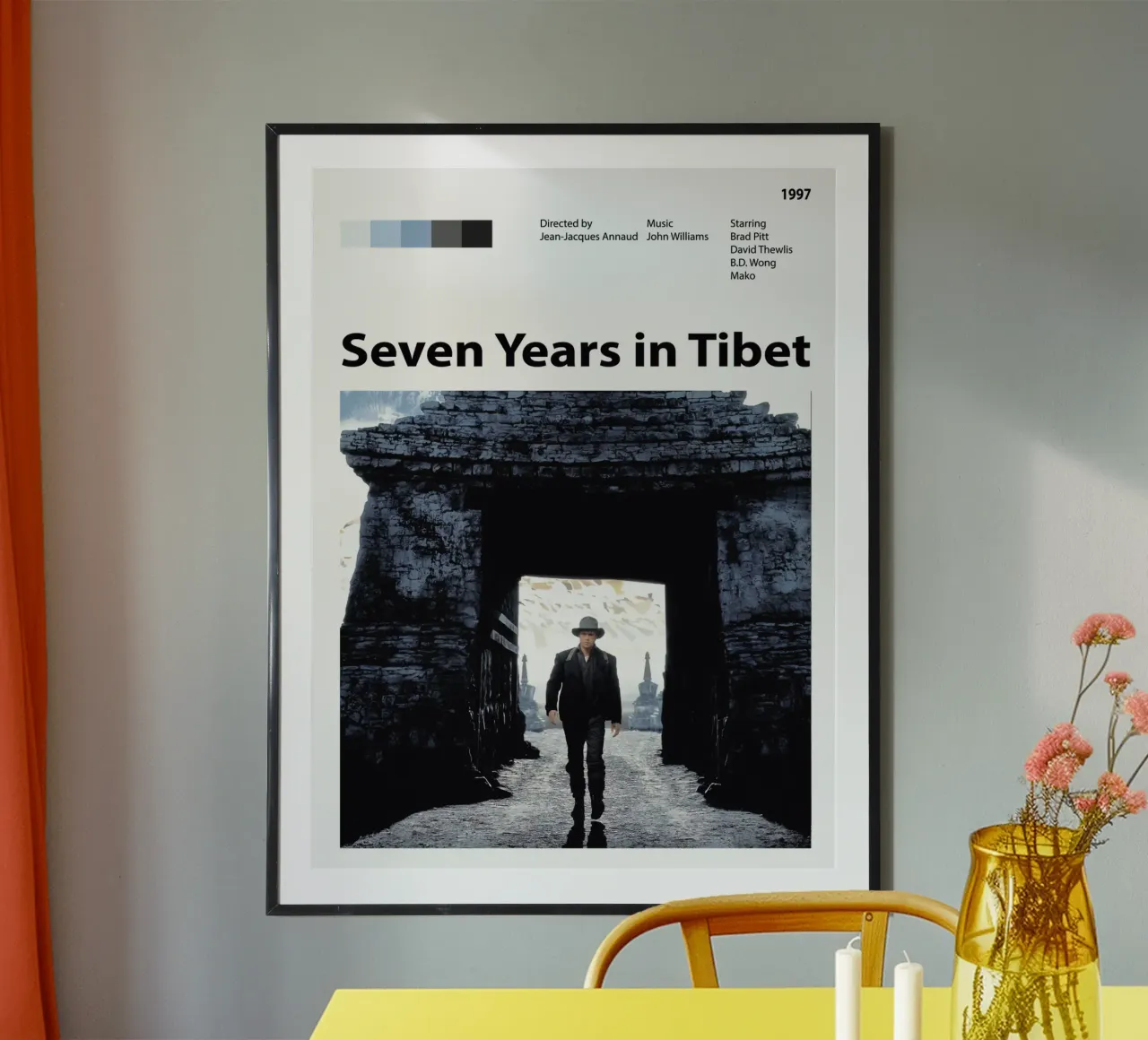 Sette anni in Tibet carta hahnemühle da The Movie Wall