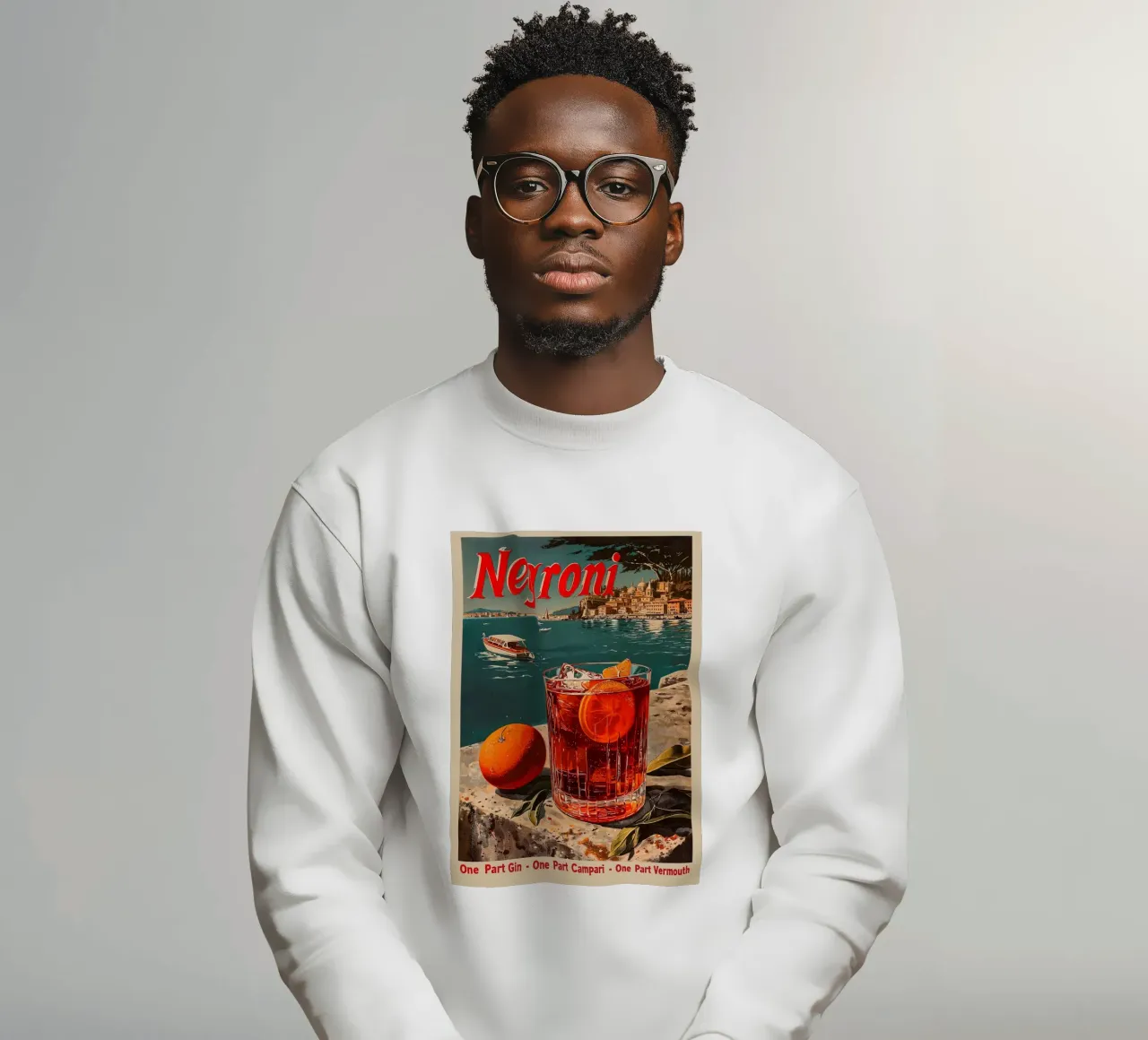 Classic Negroni Cocktail sweatshirt by aaron Shop