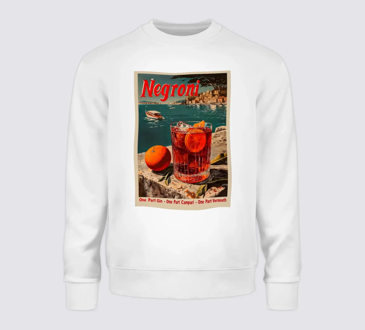 Classic Negroni Cocktail sweatshirt by aaron Shop