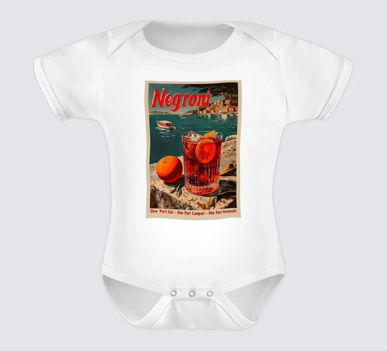 Cocktail Negroni classico body neonato maniche corte da aaron Shop