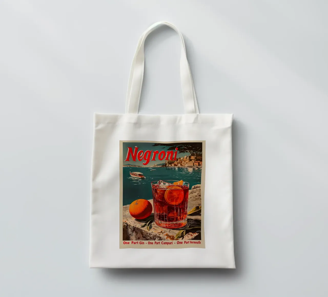 Cocktail Negroni classico borsa in juta da aaron Shop