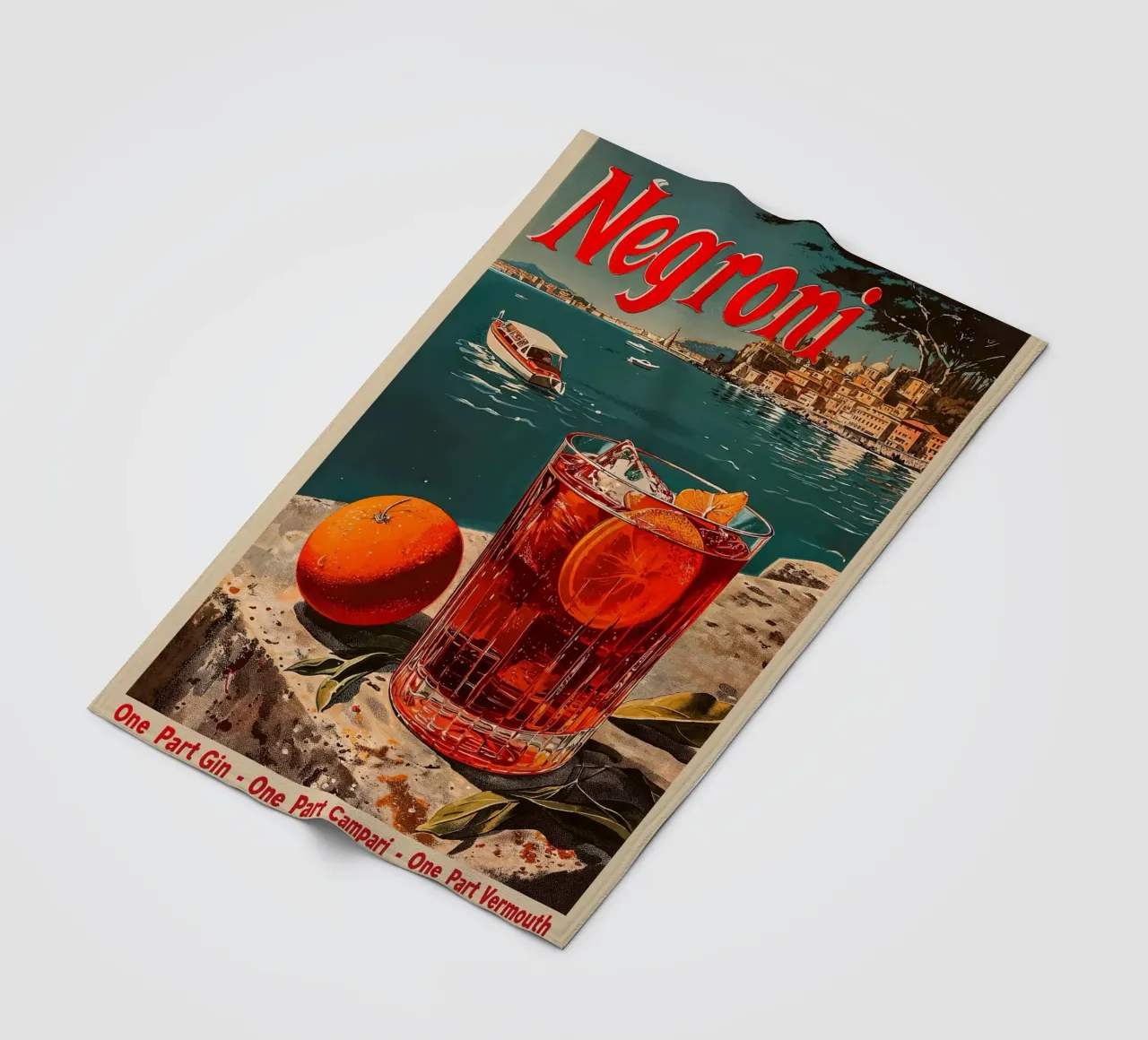 Cocktail Negroni classico coperta in pile da aaron Shop