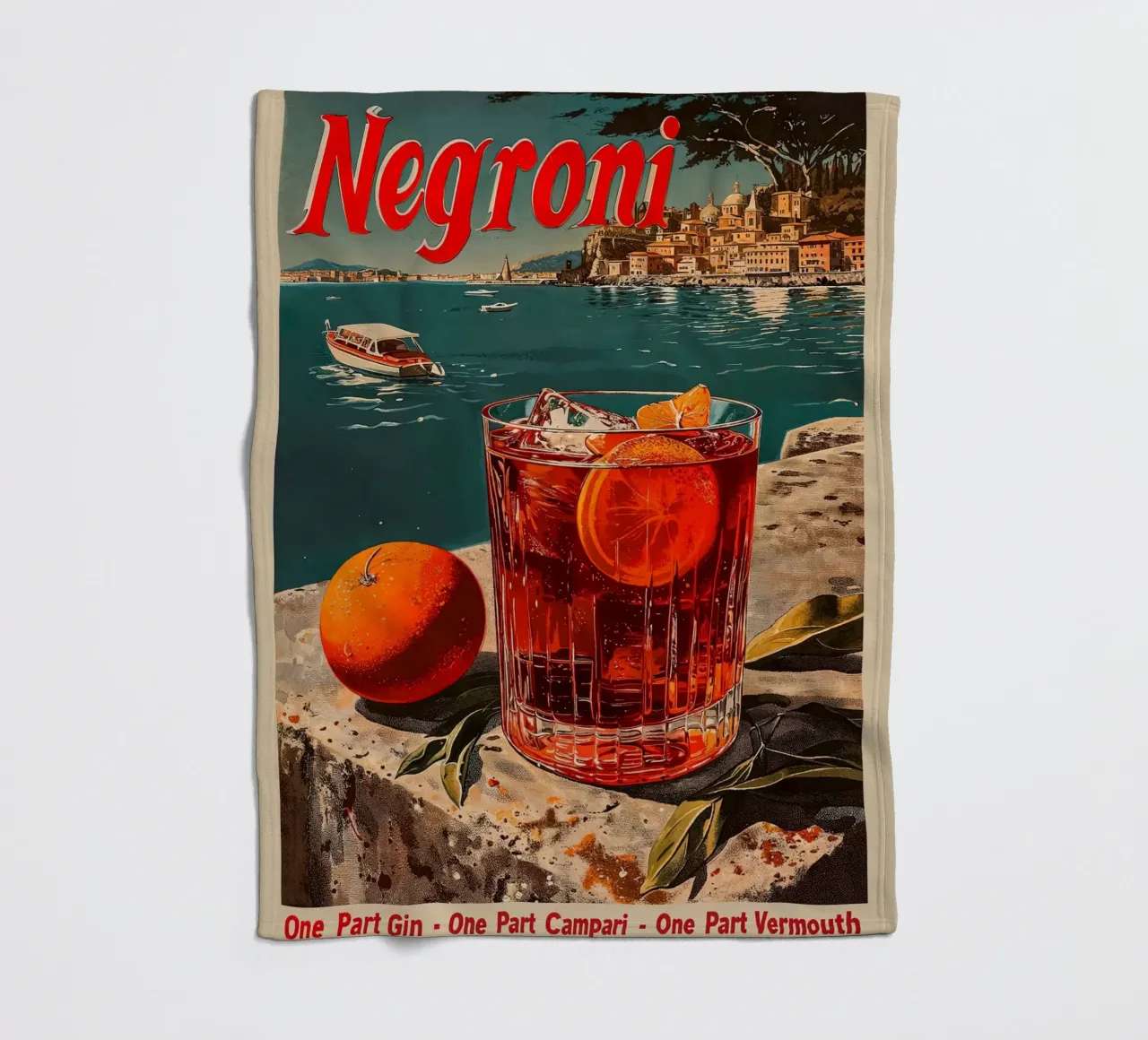 Cocktail Negroni classico coperta in pile da aaron Shop