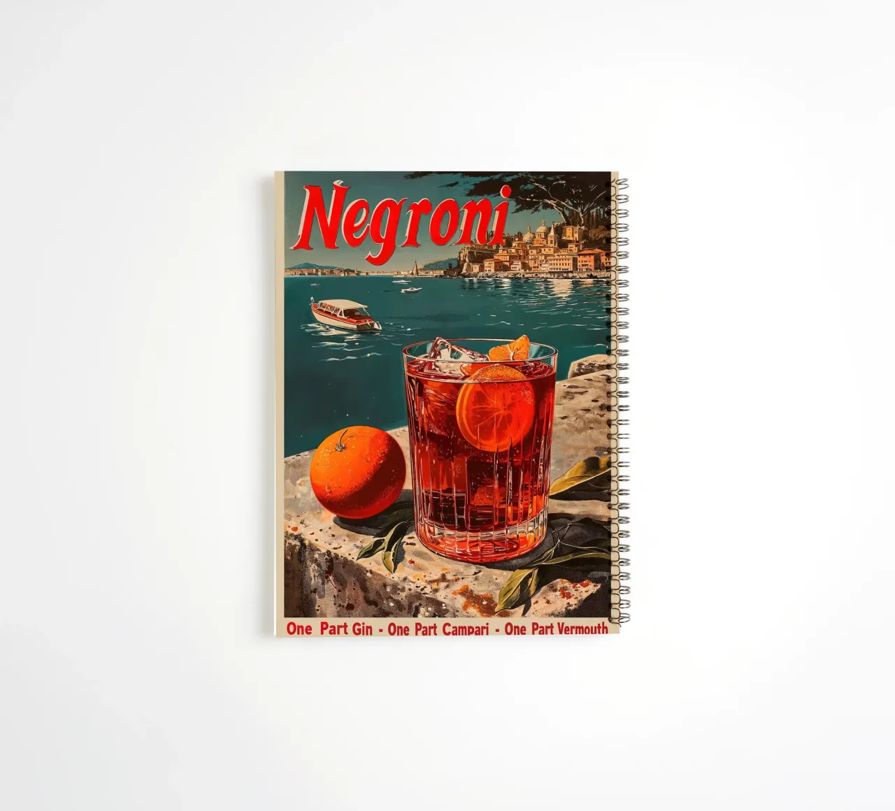Cocktail Negroni classique carnet à spirale de aaron Shop