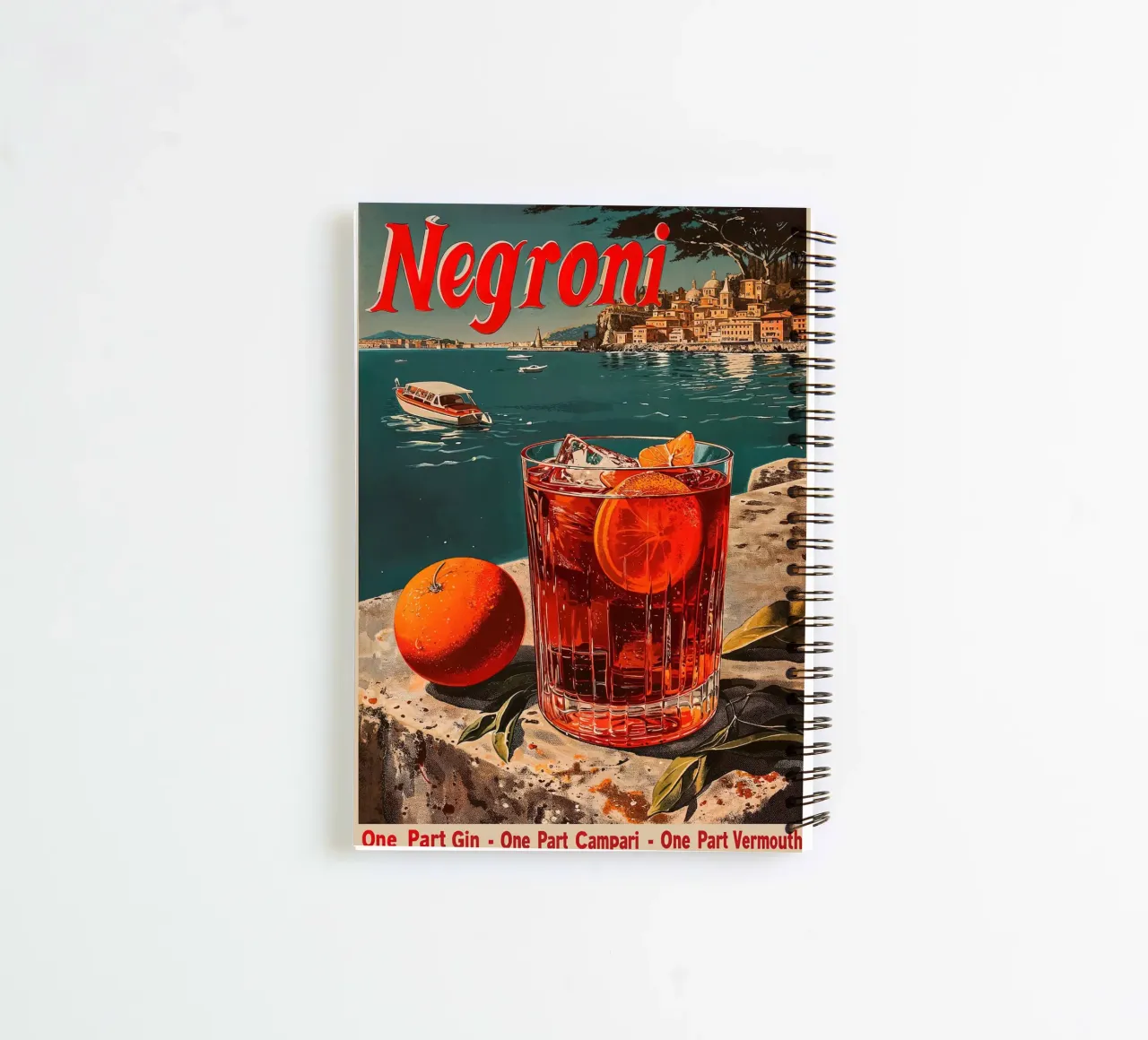 Cocktail Negroni classique carnet à spirale de aaron Shop