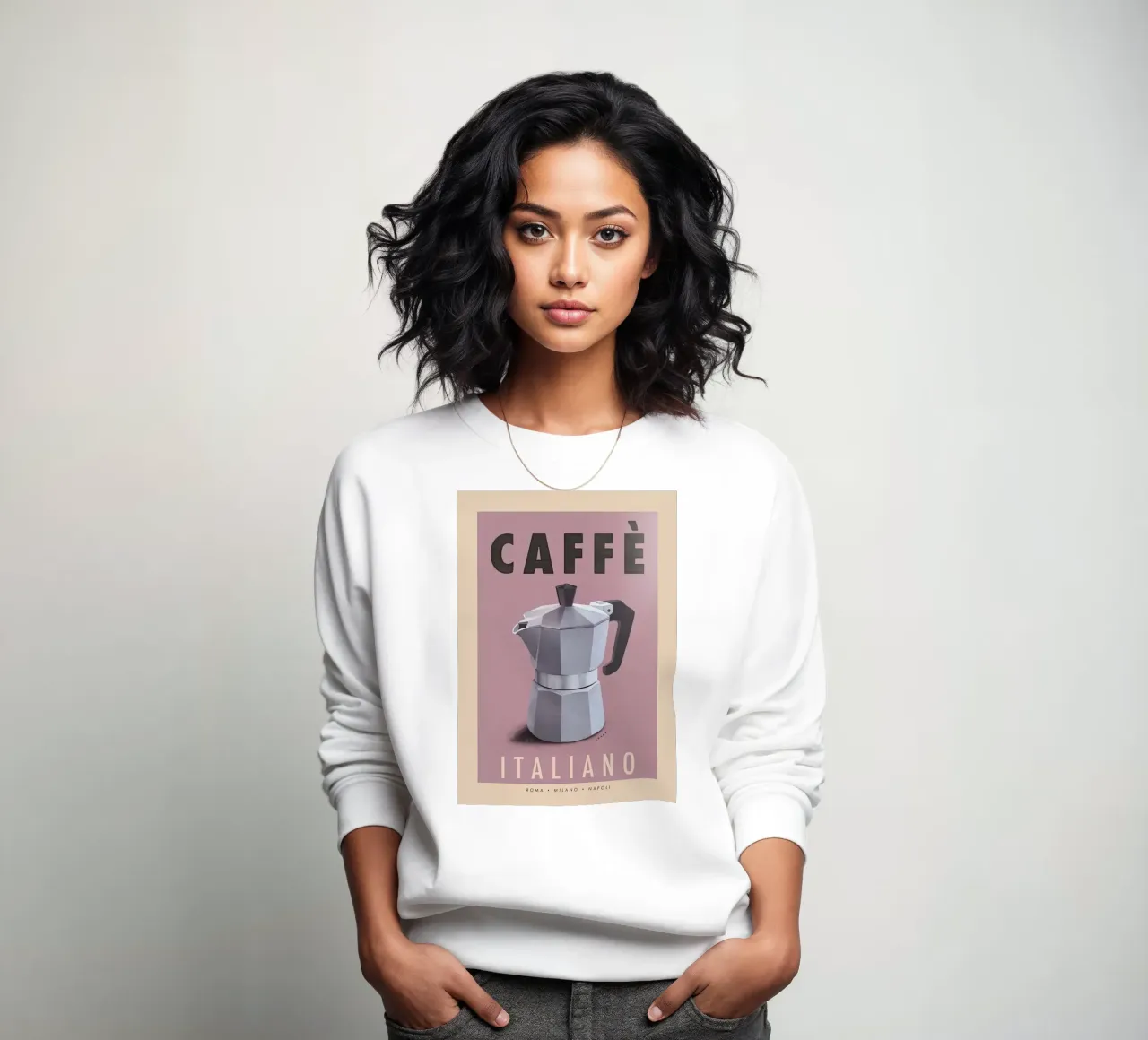 Caffè in caffettiera Moka felpa da aaron Shop
