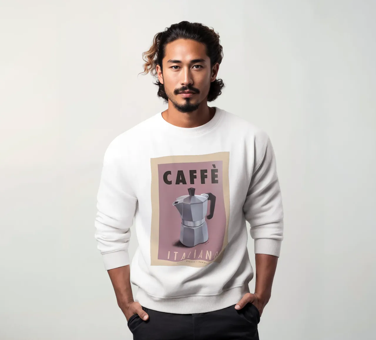 Caffè in caffettiera Moka felpa da aaron Shop