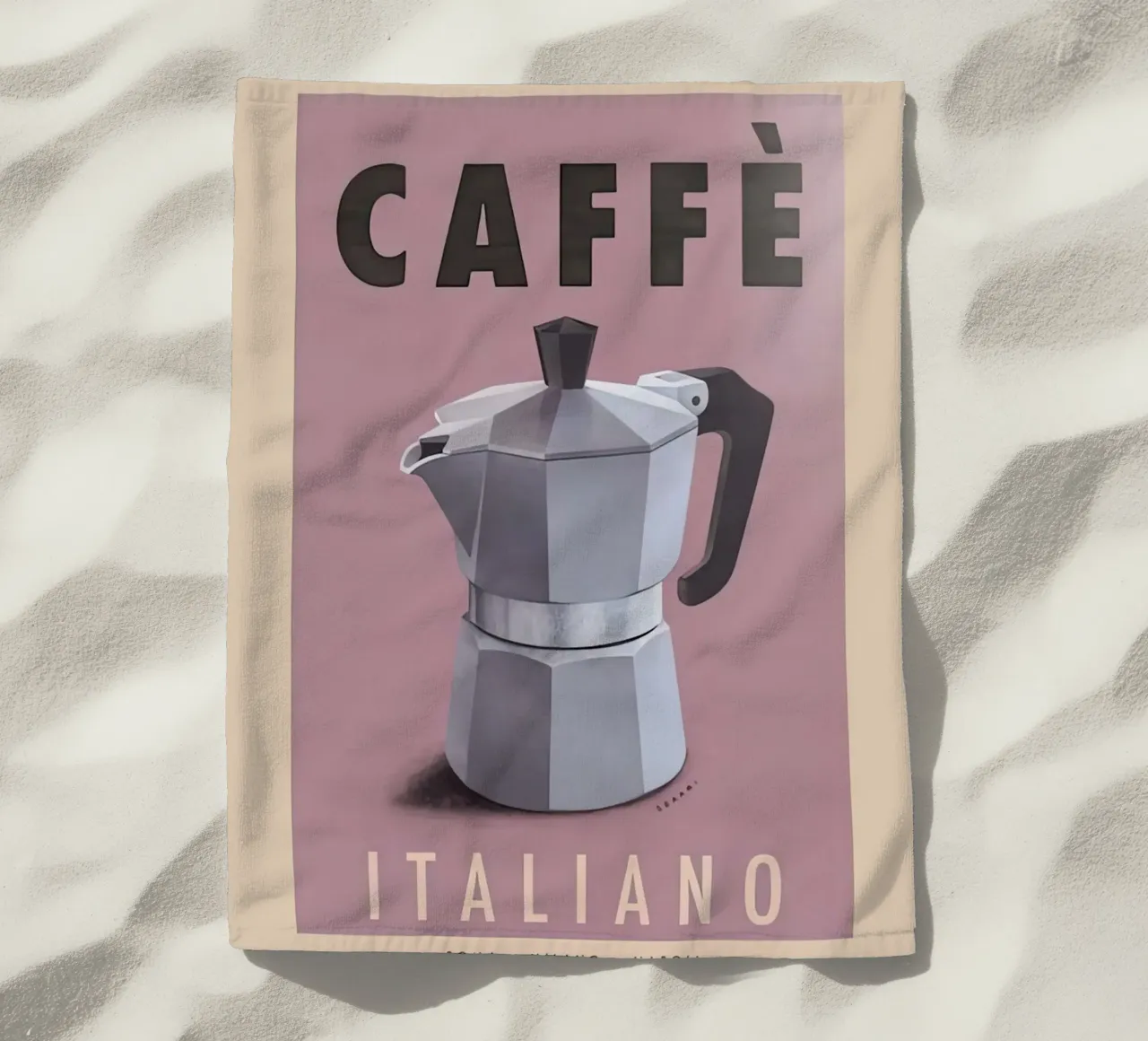 Caffè in caffettiera Moka telo mare da aaron Shop