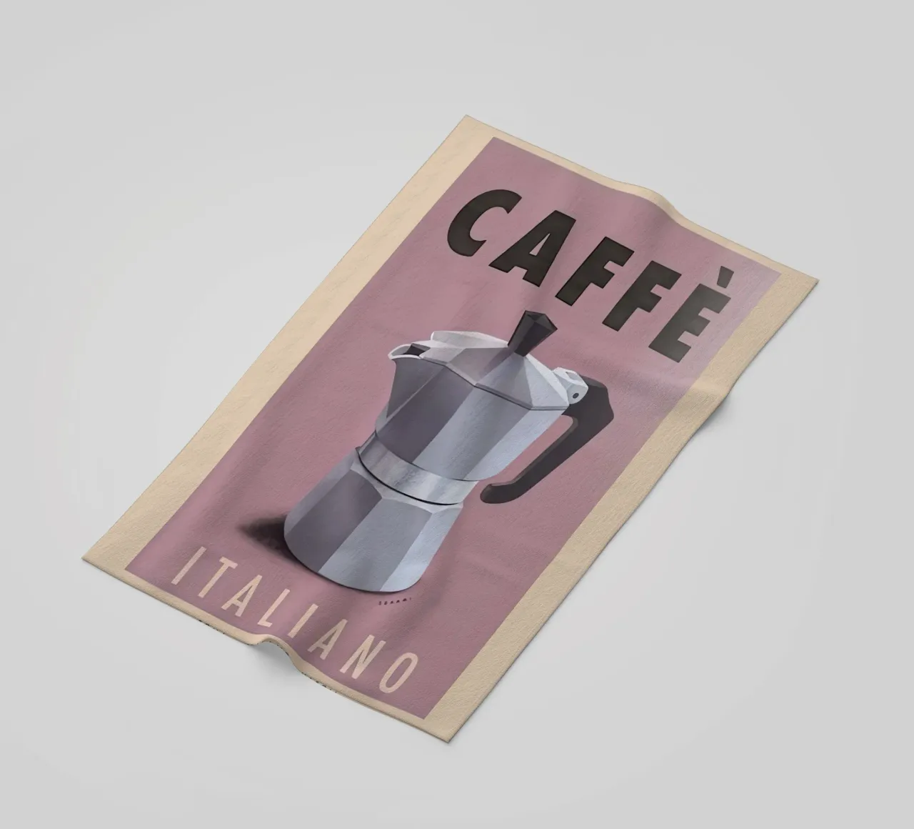 Caffè in caffettiera Moka telo mare da aaron Shop