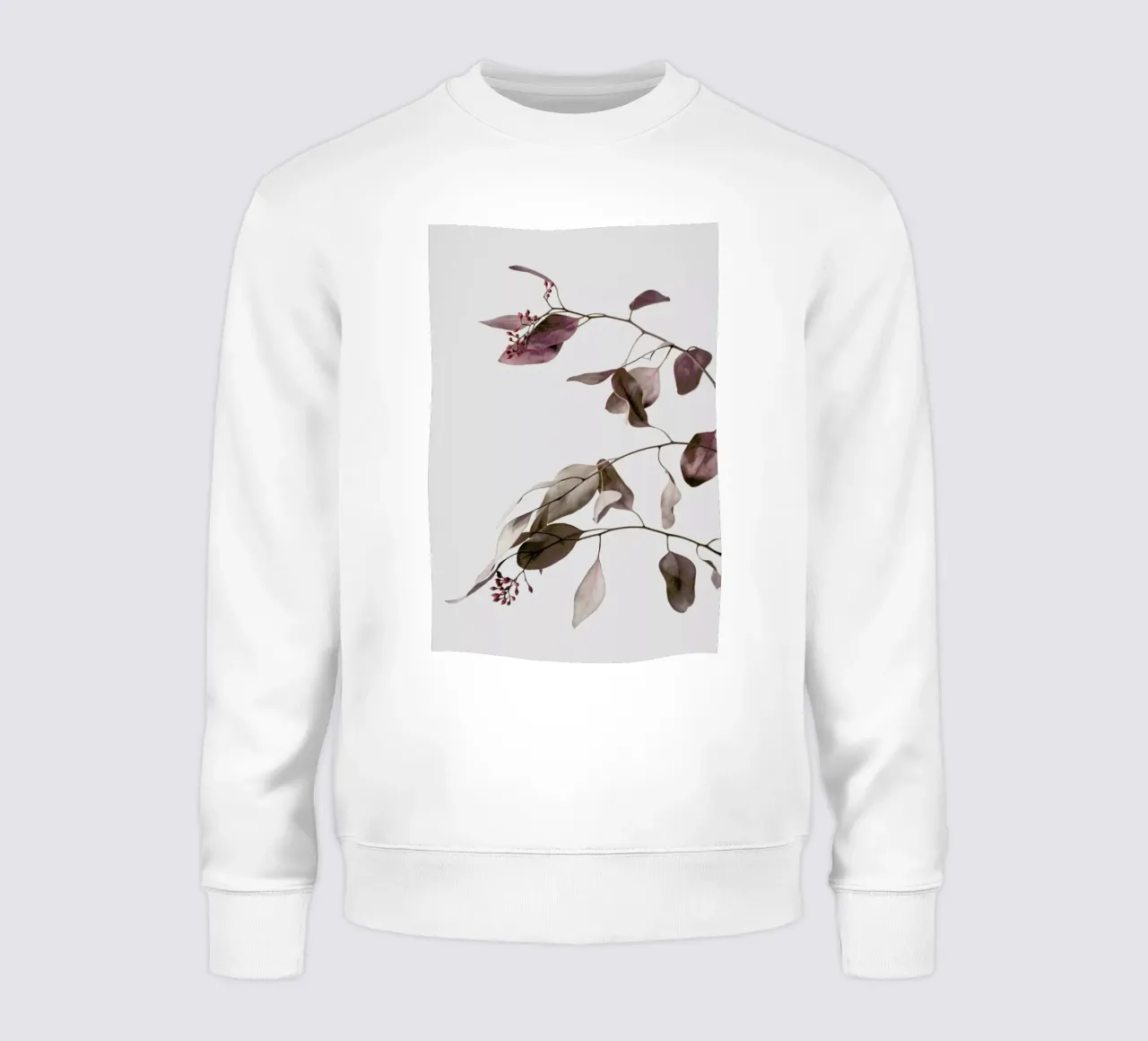Red Purple Peach Dried Eucalyptus Branches felpa da Studio Nahili