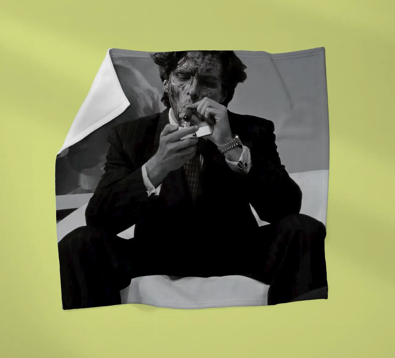 Patrick Bateman fleece blanket by aaron Shop