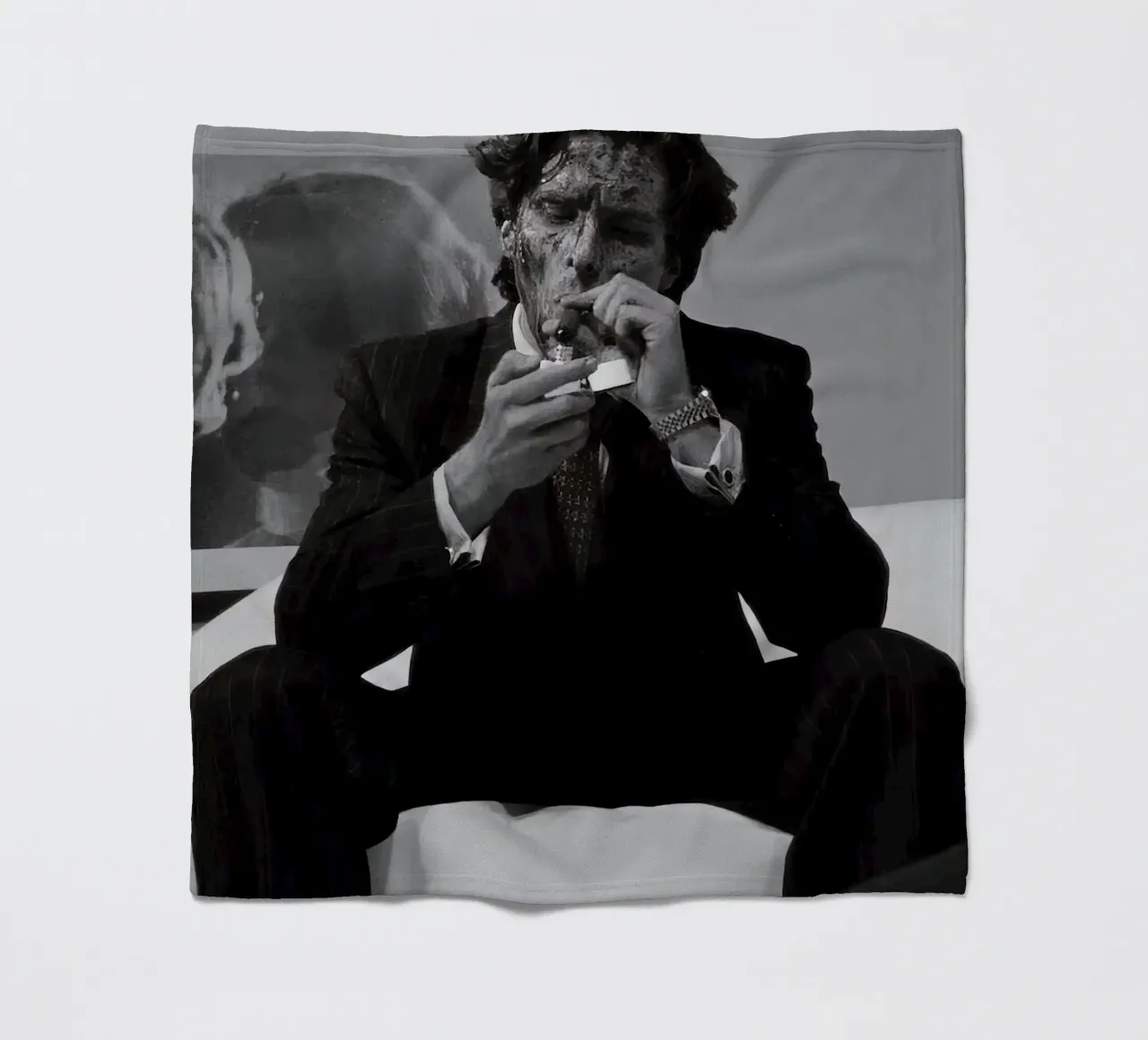 Patrick Bateman fleece blanket by aaron Shop
