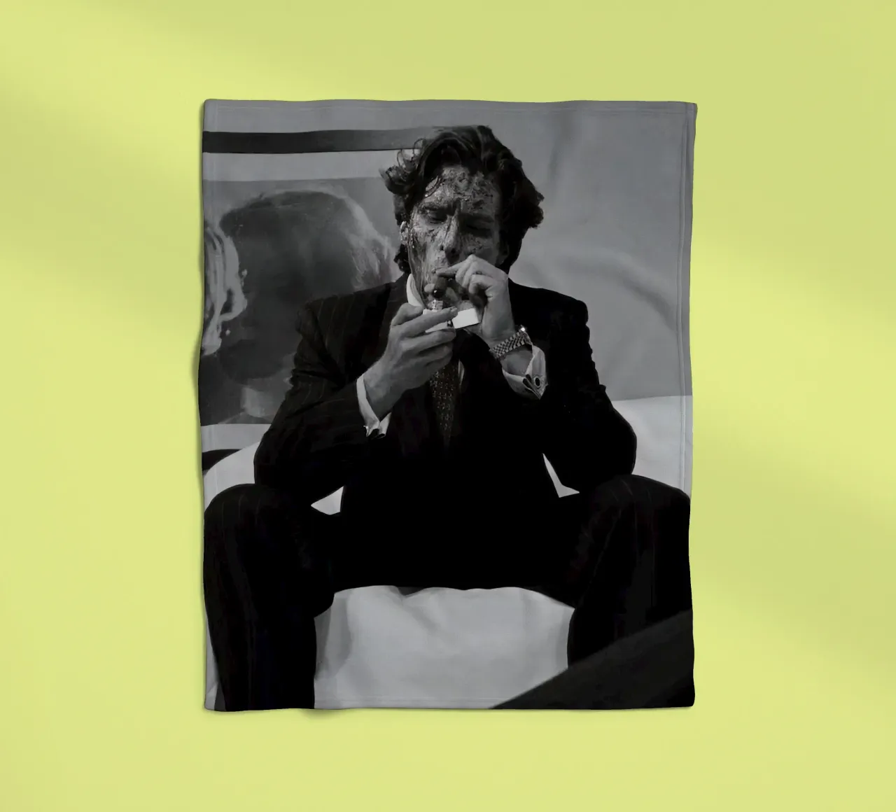 Patrick Bateman fleece blanket by aaron Shop