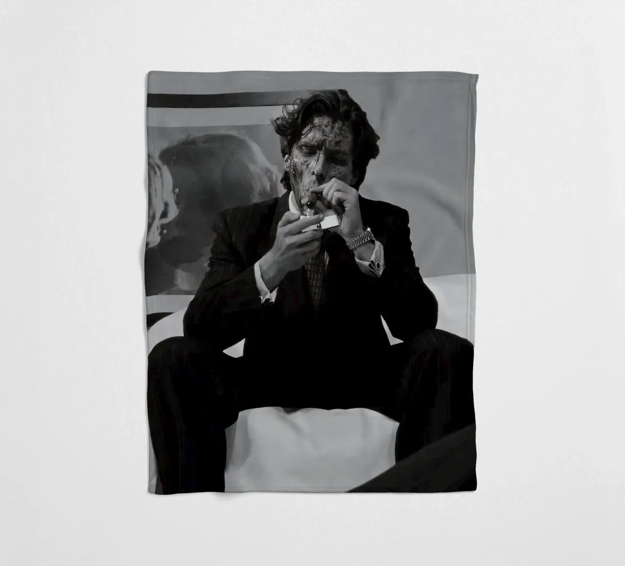Patrick Bateman fleece blanket by aaron Shop