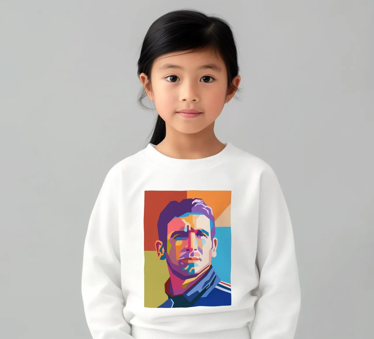 Eric Cantona stile artistico WPAP felpa bambino da Hantamrata