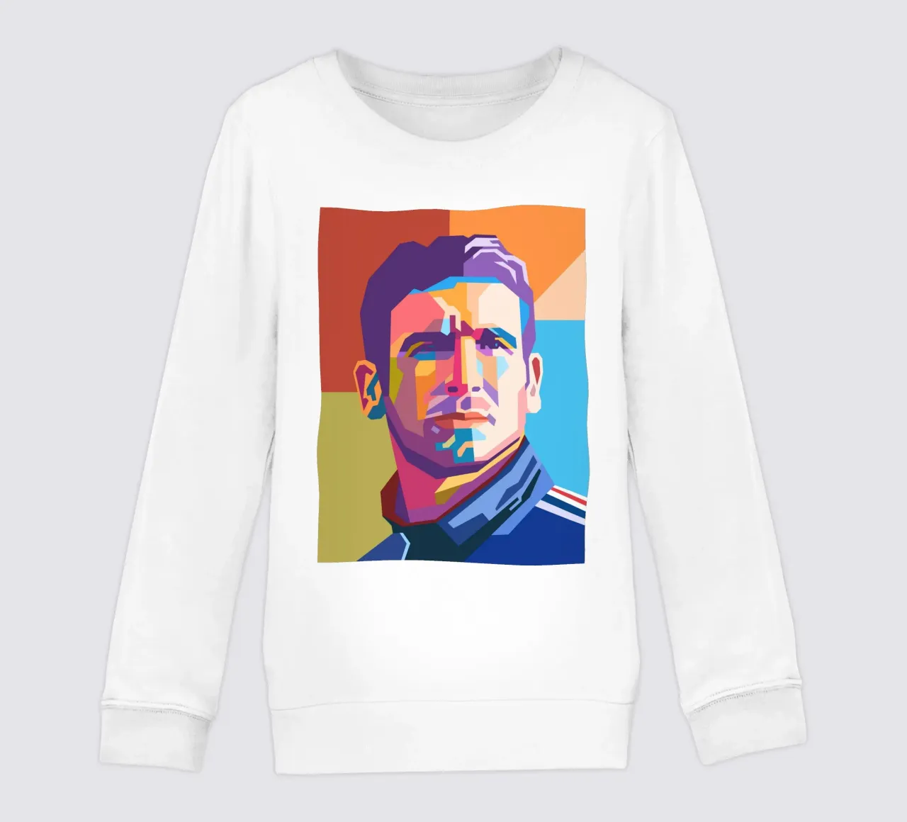 Eric Cantona stile artistico WPAP felpa bambino da Hantamrata