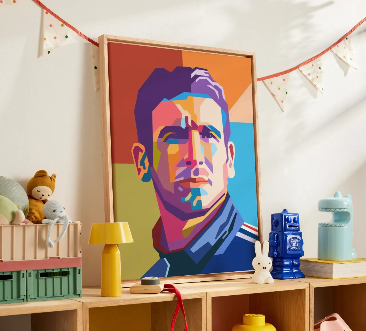 Eric Cantona WPAP kunststijl canvas van Hantamrata