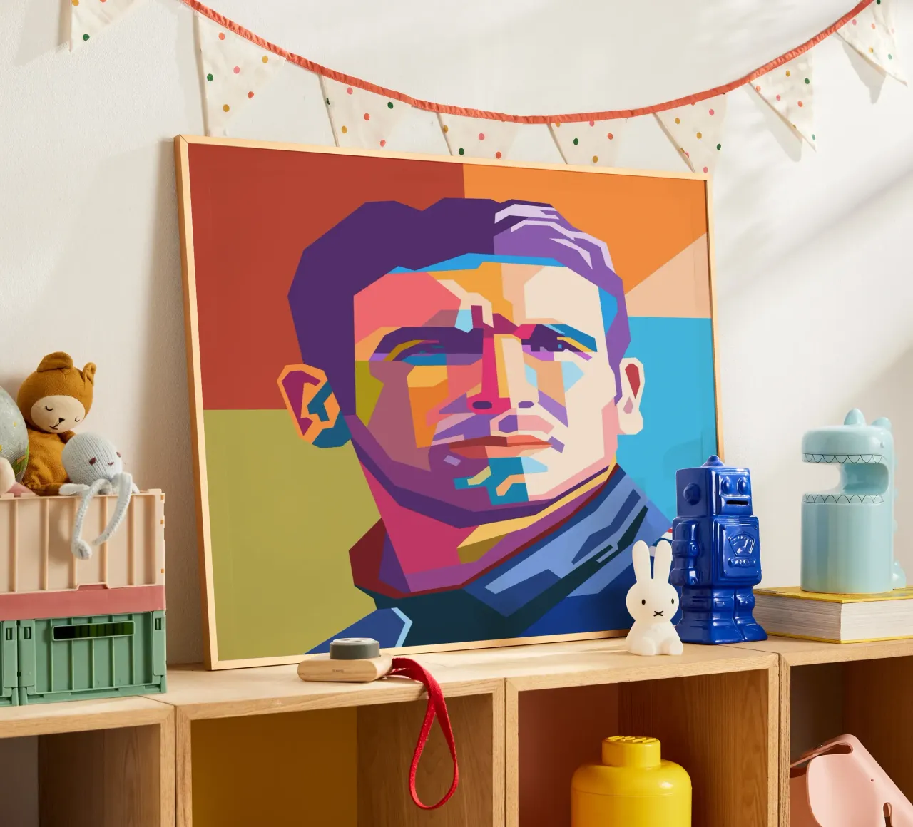 Eric Cantona WPAP kunststijl hahnemühle van Hantamrata