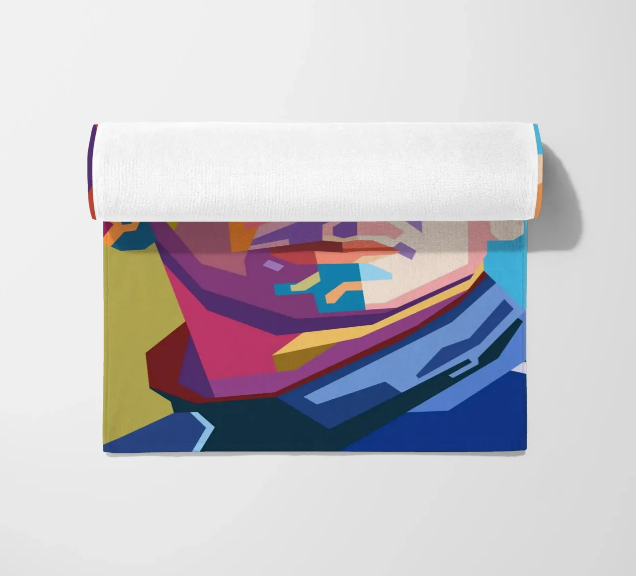 Eric Cantona stile artistico WPAP telo mare da Hantamrata
