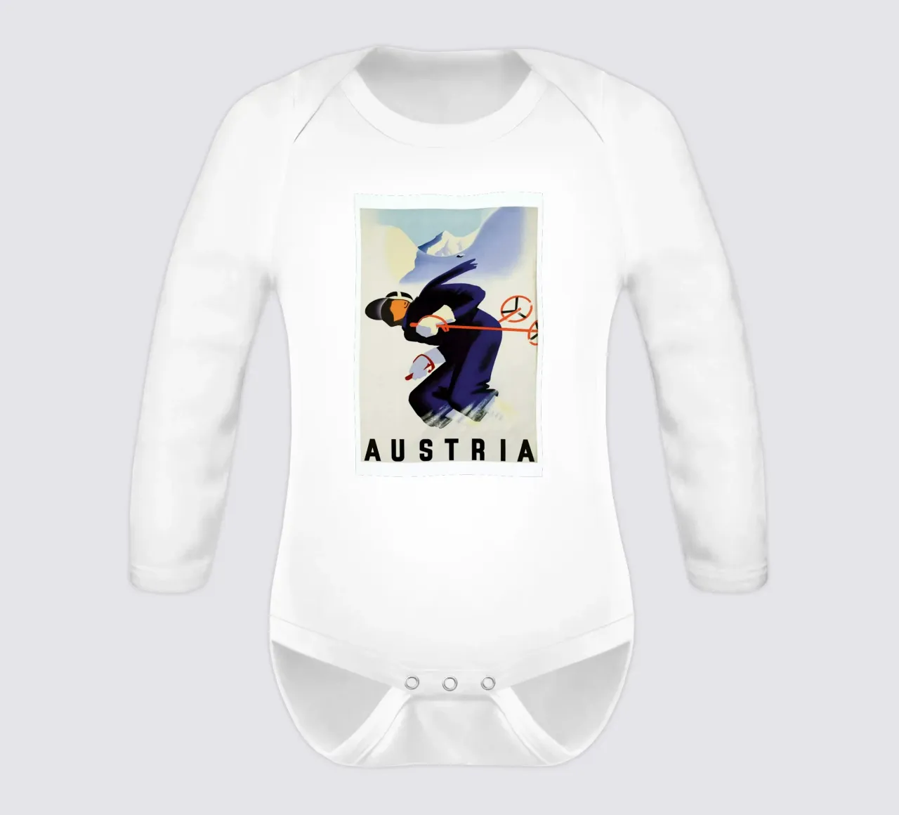 austria2 long-sleeve baby romper by Robert Livingston