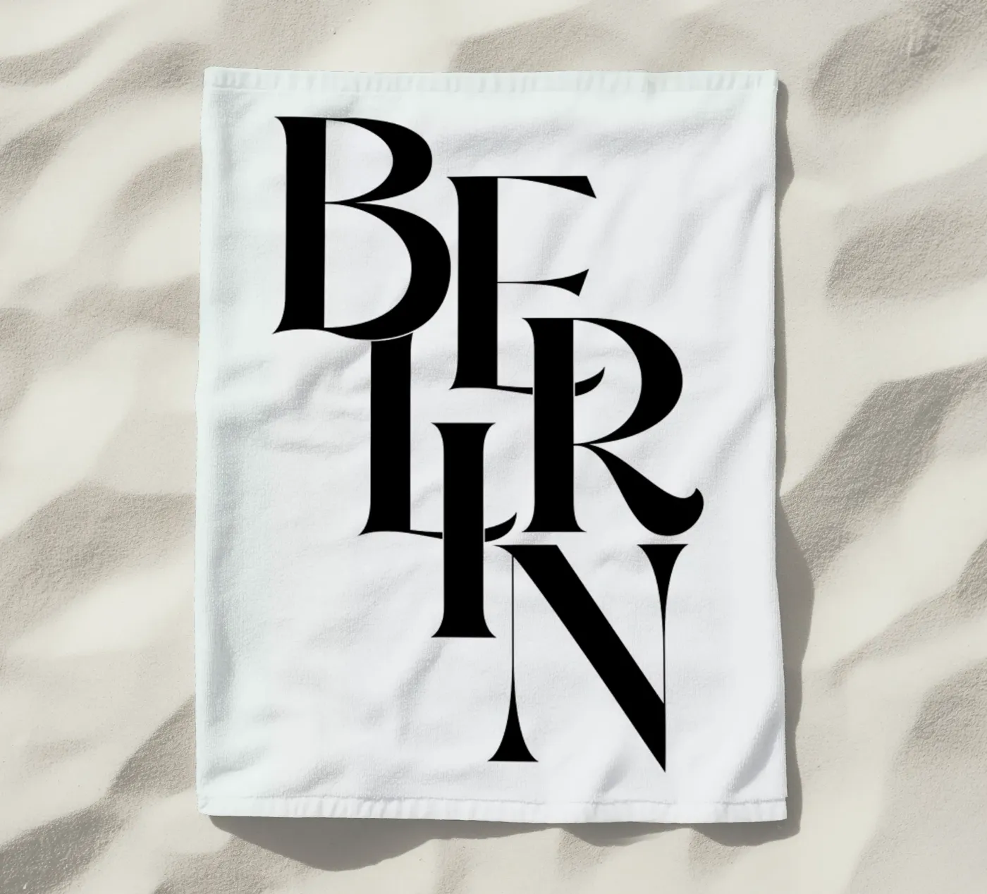 Berlin beach towel by Studio One