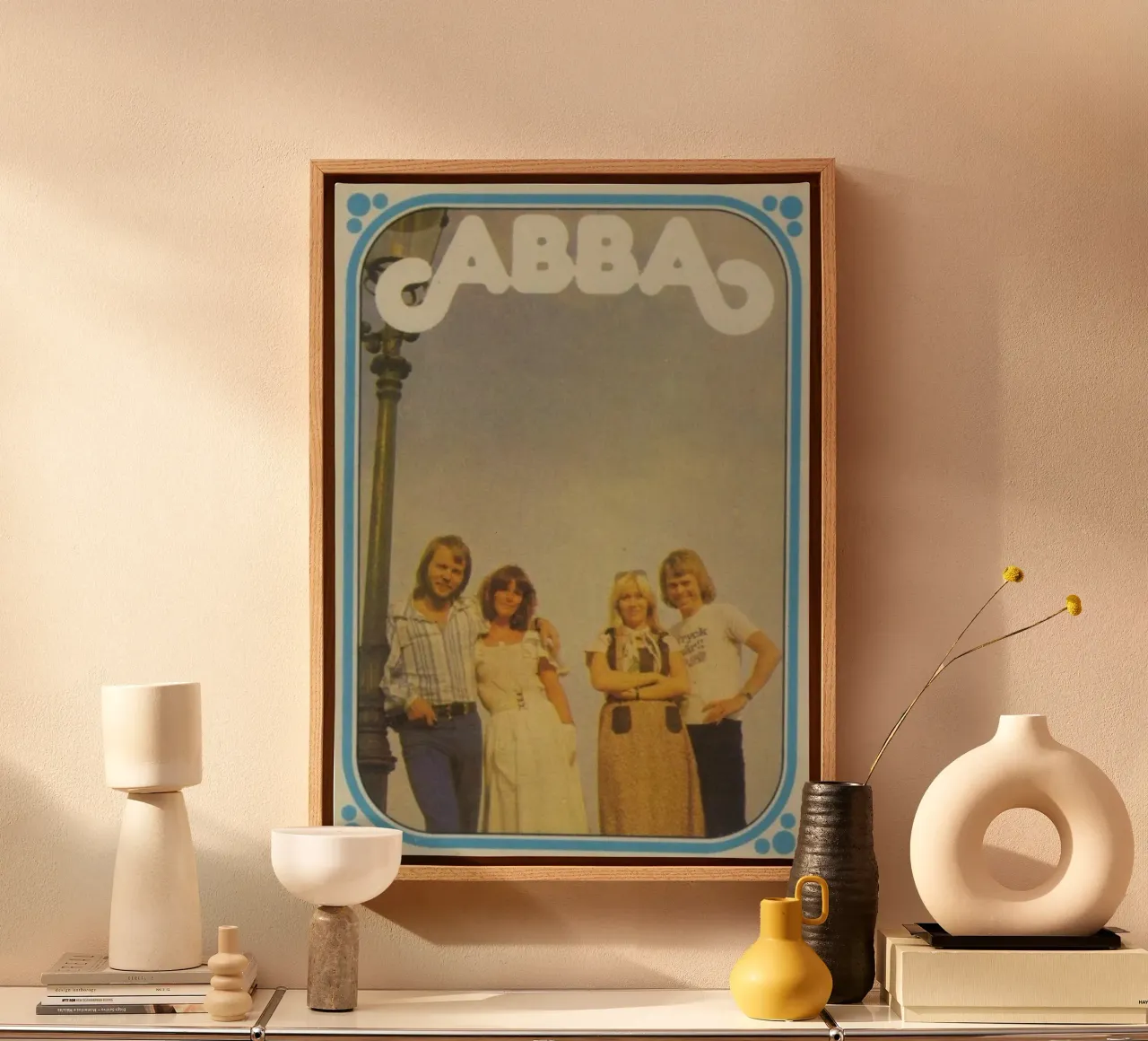 Echo's van ABBA's verleden canvas met Baklijst van buky