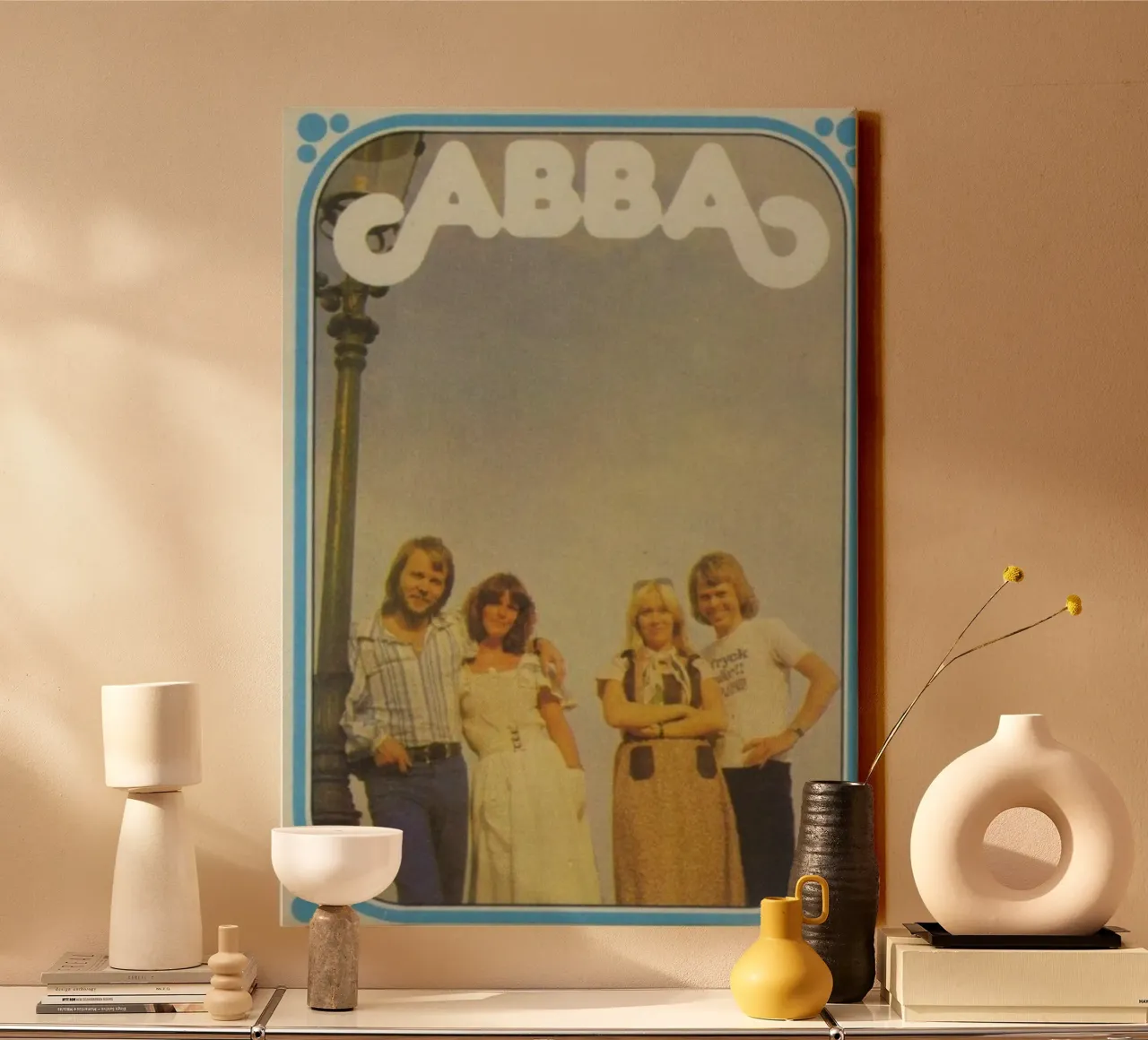 Echo's van ABBA's verleden canvas met Baklijst van buky