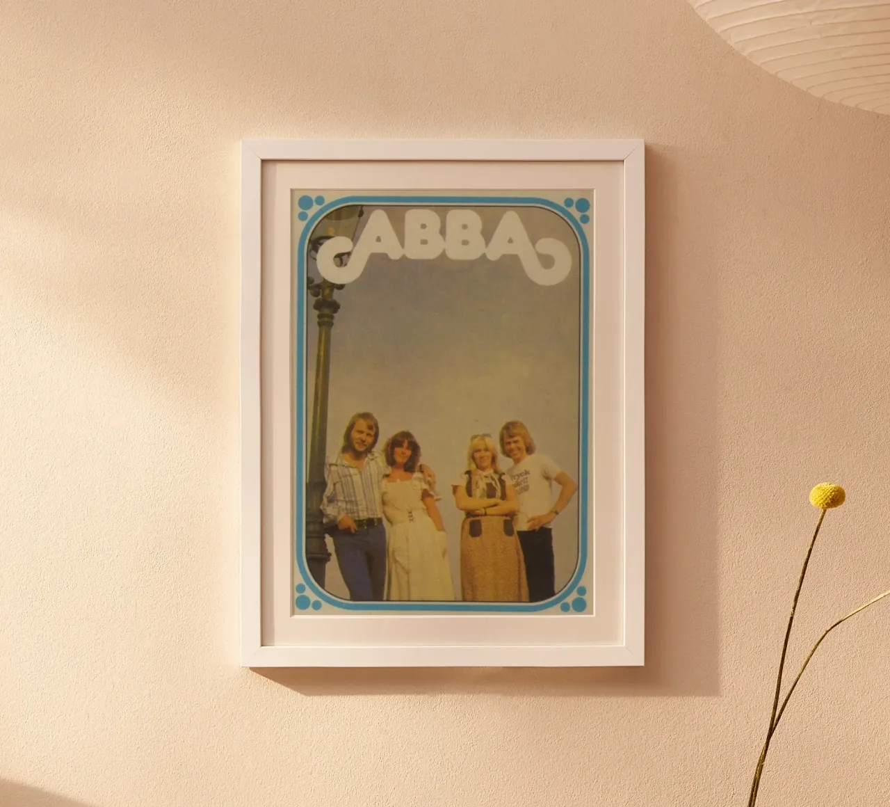 Echi del passato degli ABBA poster con telaio in legno da buky