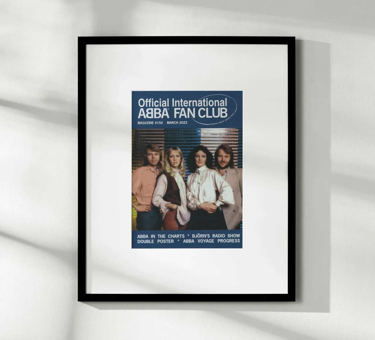 Il revival in vinile degli ABBA poster con telaio in plastica da buky