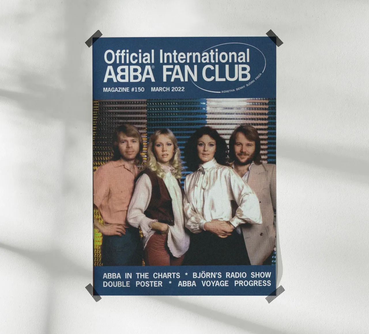 Il revival in vinile degli ABBA poster con telaio in plastica da buky