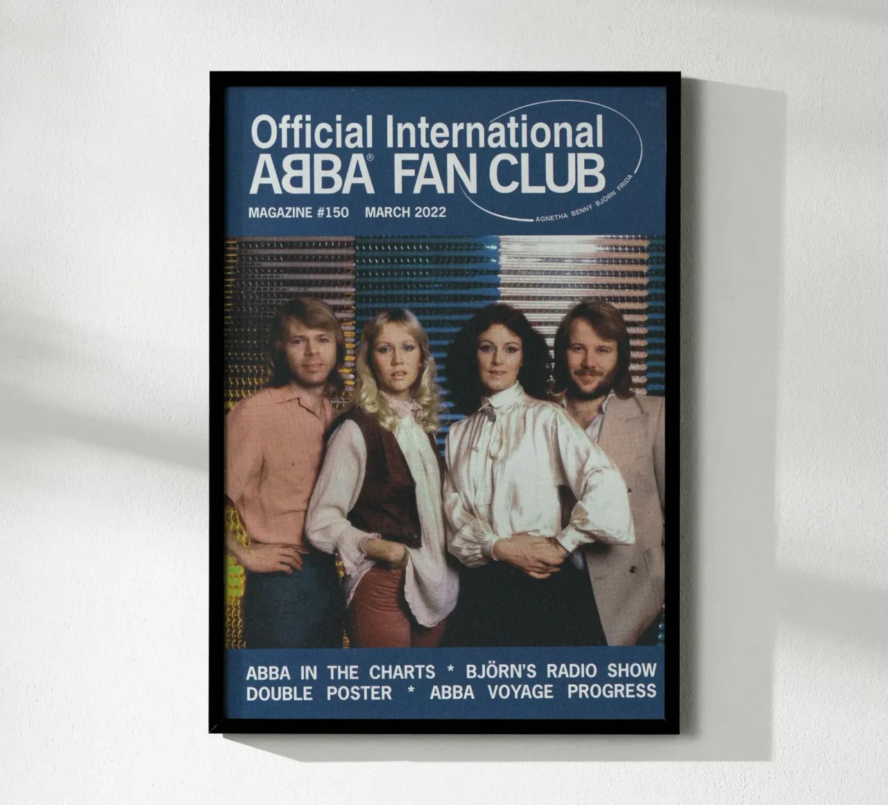 Il revival in vinile degli ABBA poster con telaio in plastica da buky