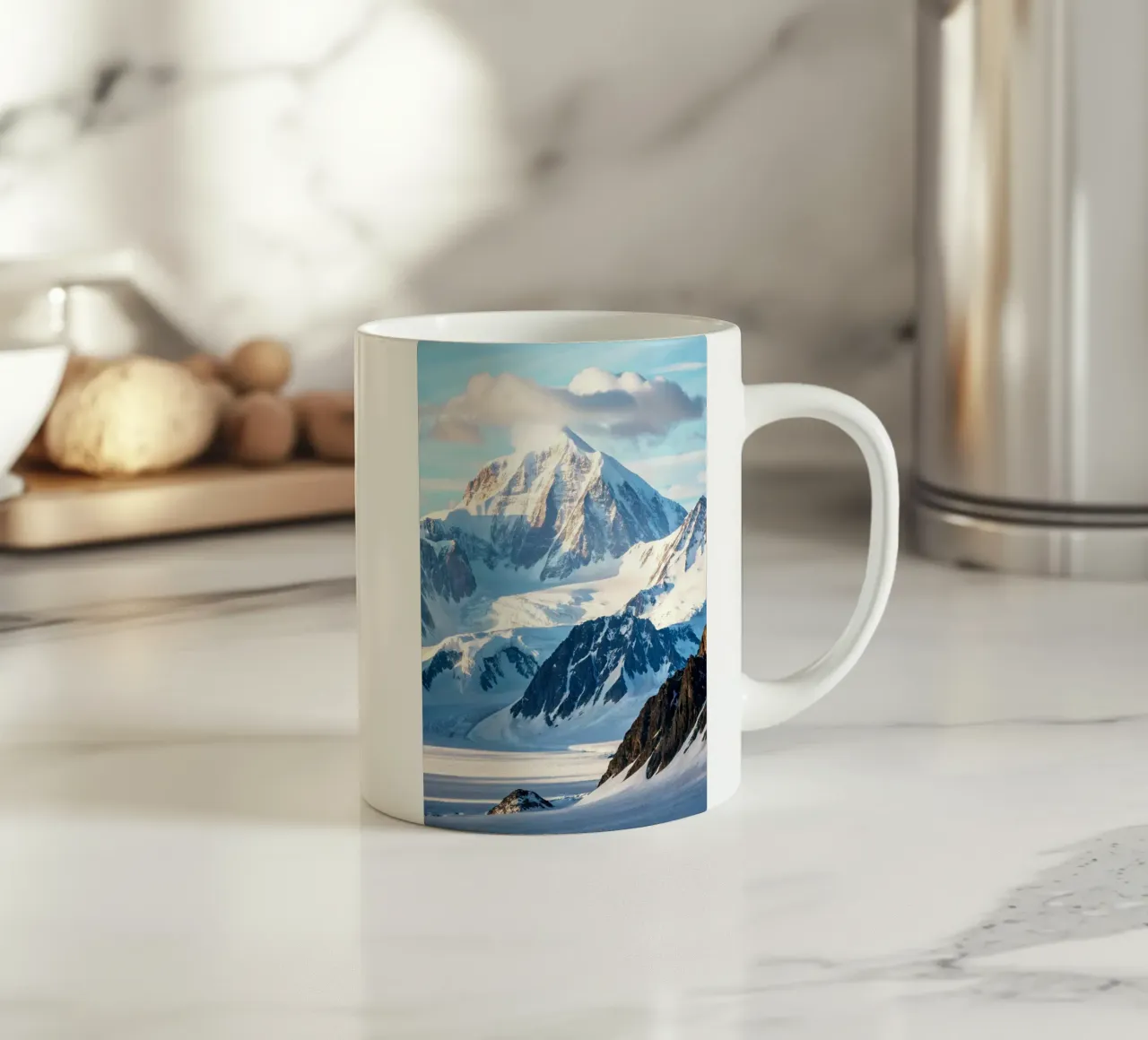Mount Vinson View Nature Photography ceramic mug by SerongSoulS