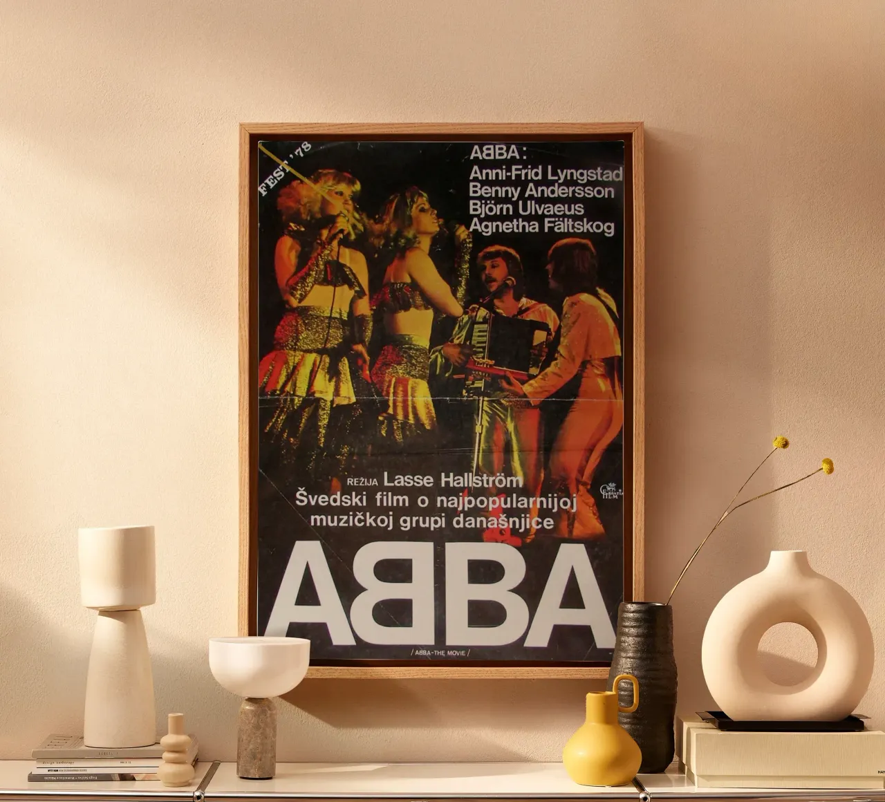 Febbre da flashback degli ABBA tela con Cornice a cassetta da buky