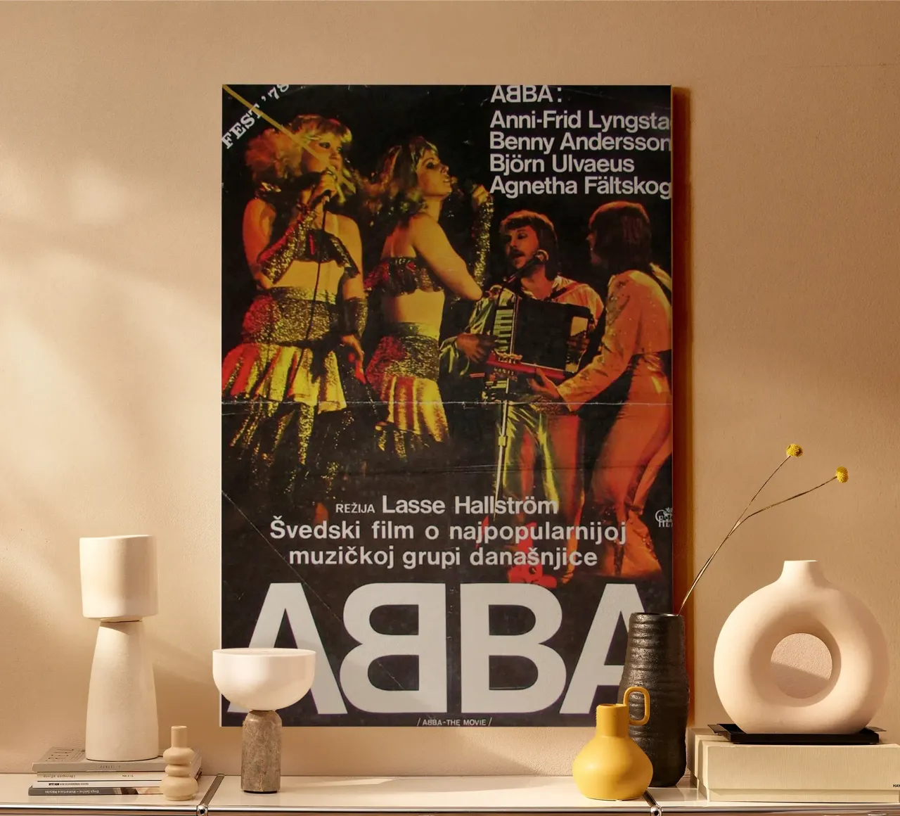 Febbre da flashback degli ABBA tela con Cornice a cassetta da buky