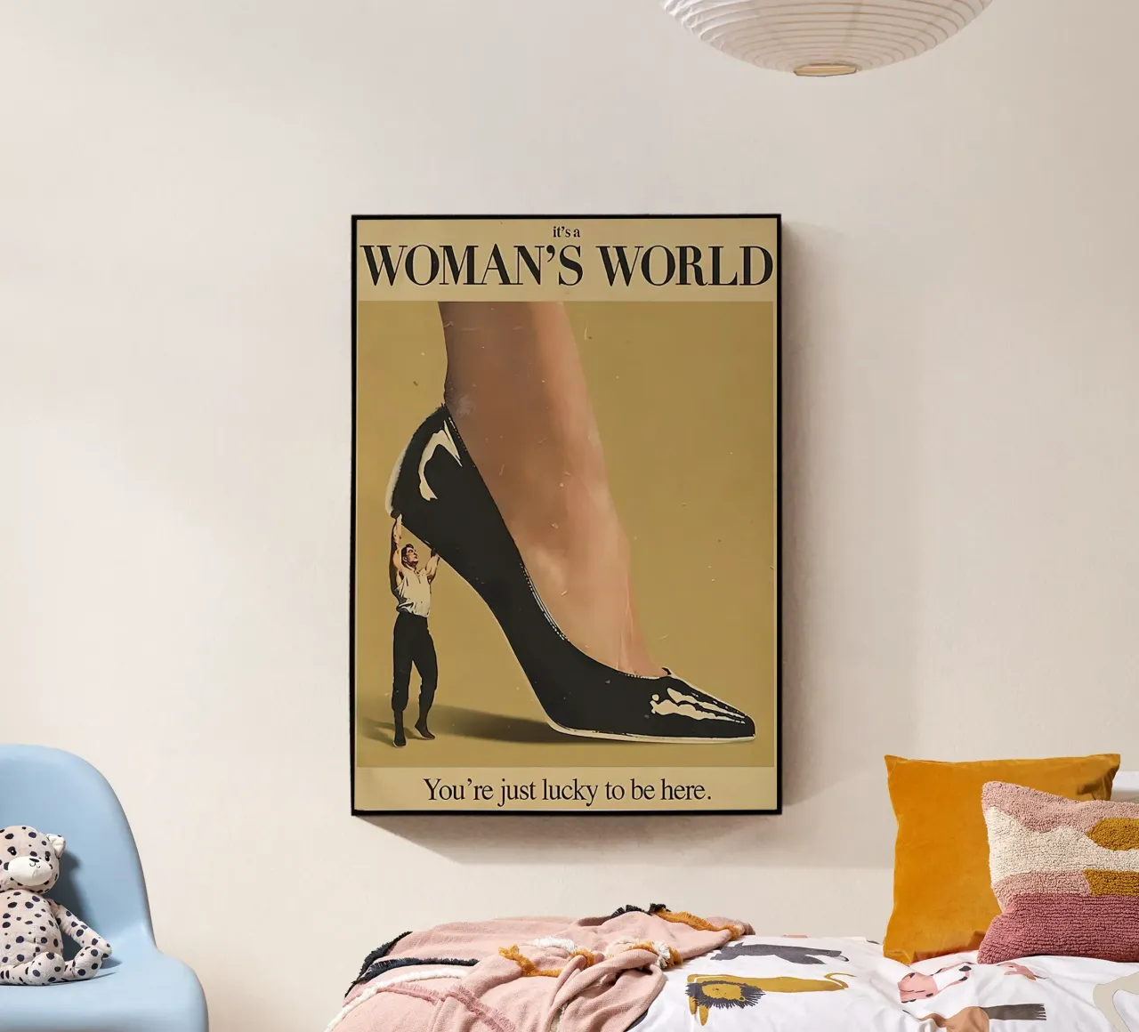 Retro Vintage Woman's World acrylic glass by aaron Shop