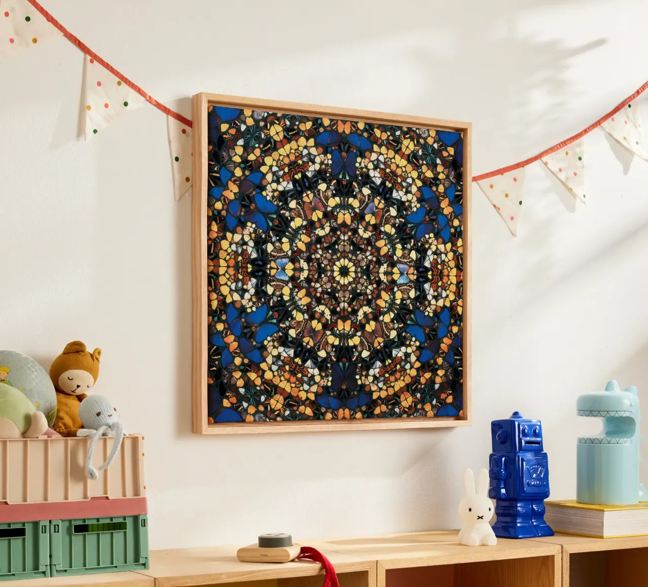 Farfalla di Damien Hirst tela con Cornice a cassetta da Romeyoprints