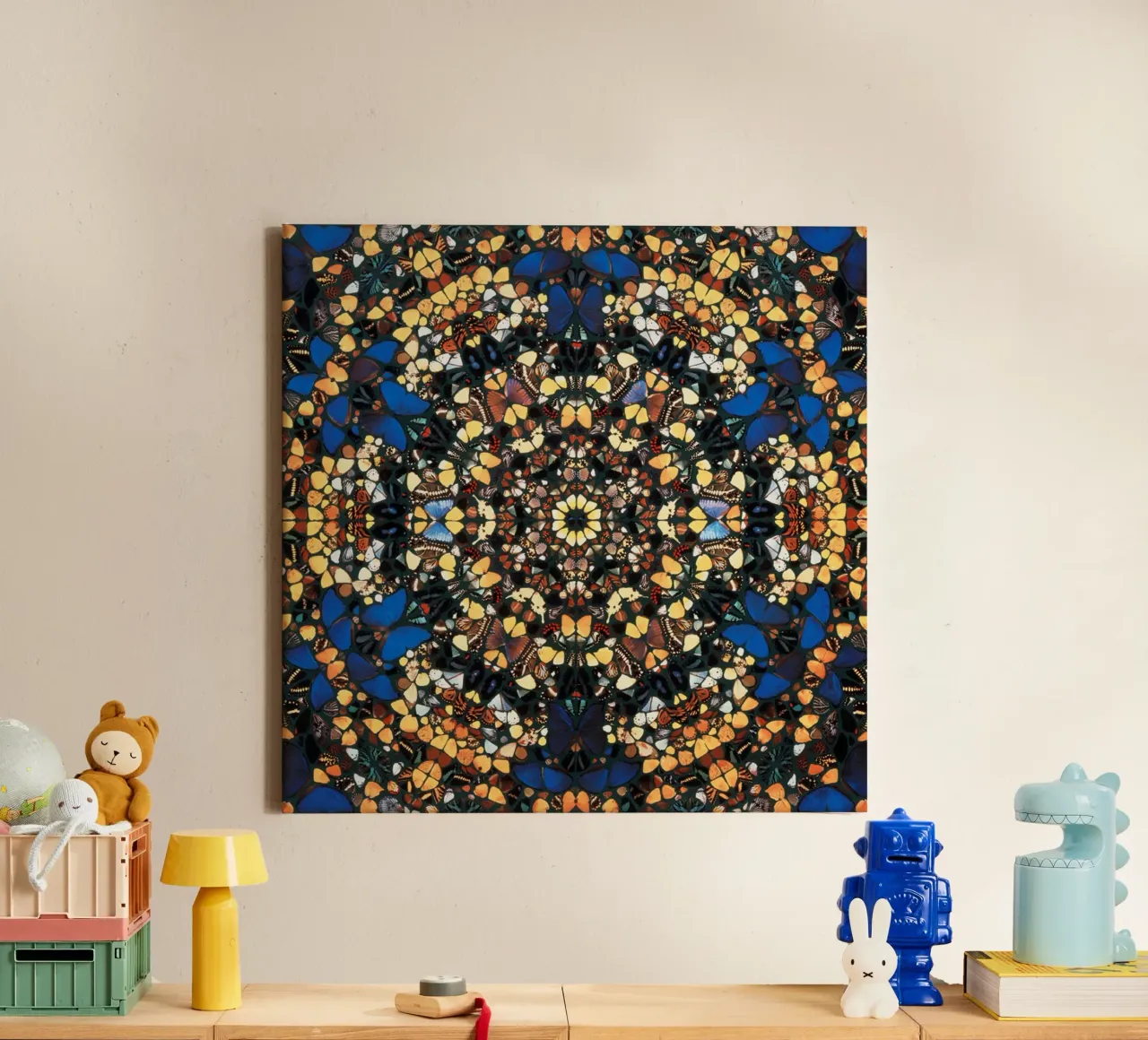 Farfalla di Damien Hirst tela con Cornice a cassetta da Romeyoprints