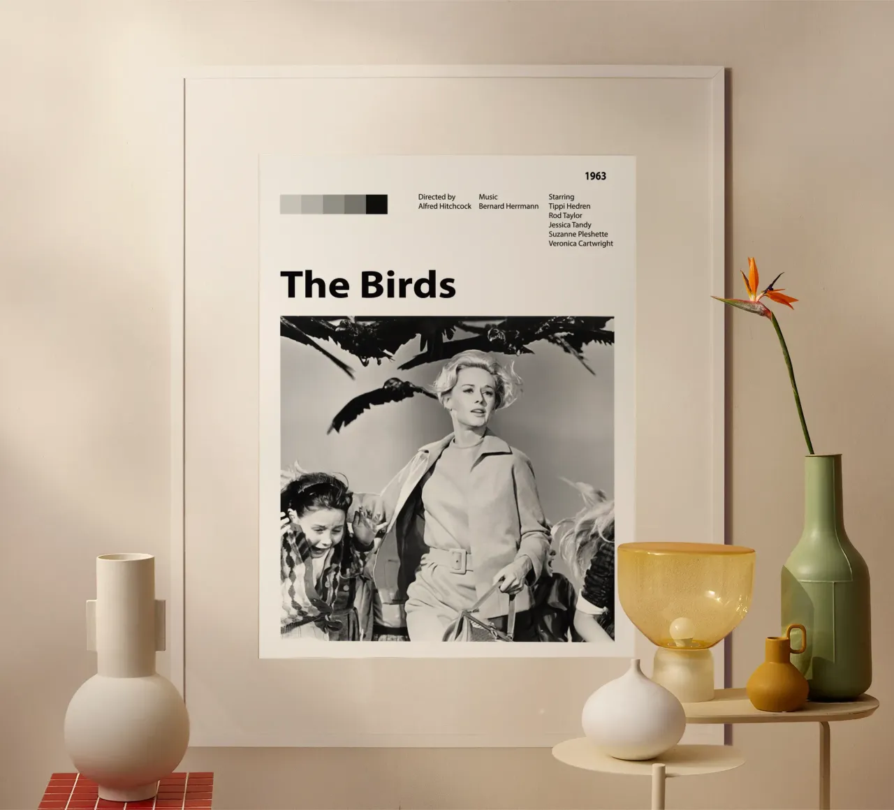Gli uccelli poster con telaio in alluminio da 🎞 The Movie Wall