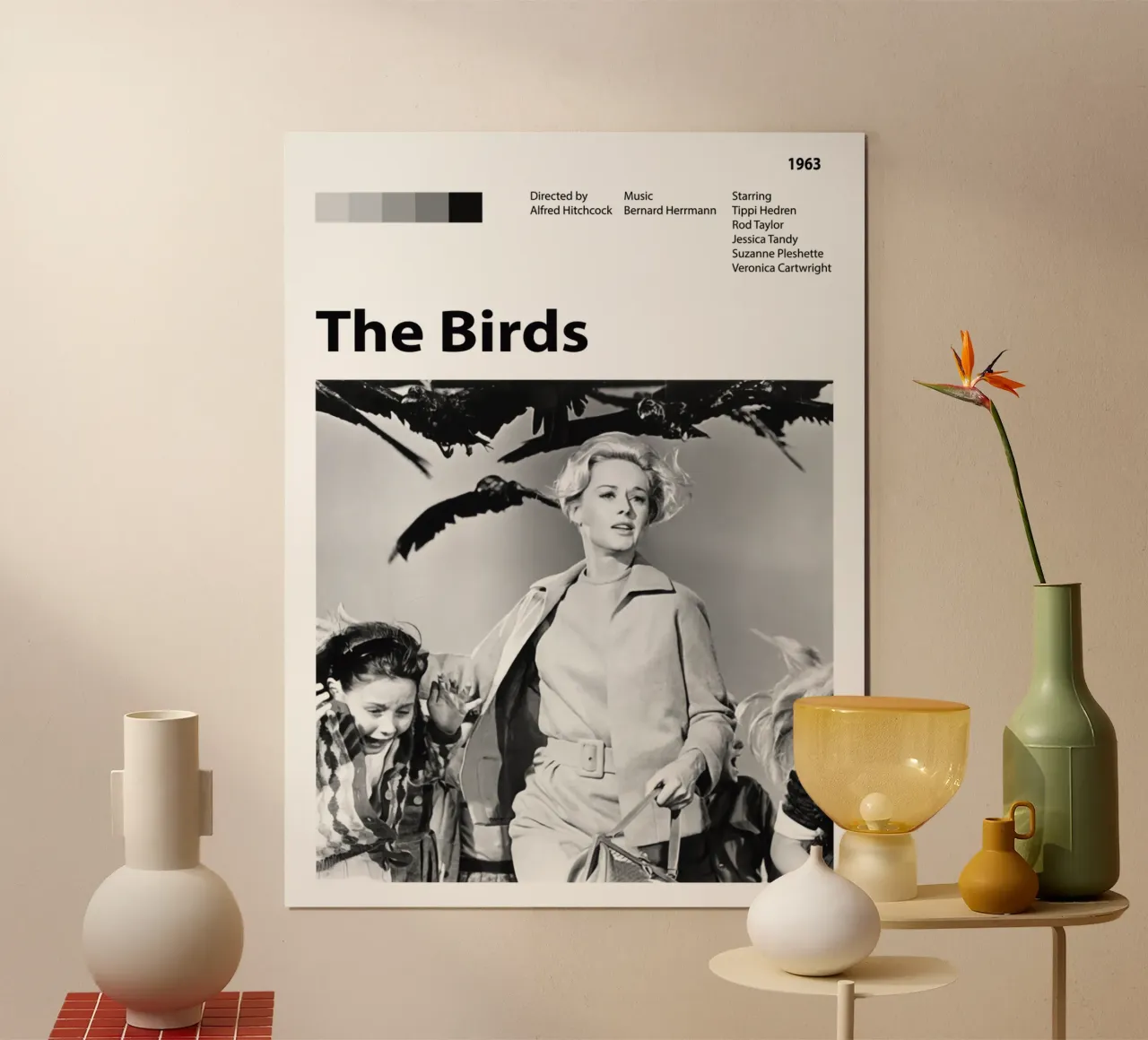 Gli uccelli poster con telaio in alluminio da 🎞 The Movie Wall