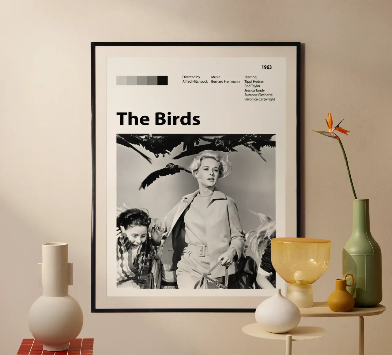 Gli uccelli poster con telaio in alluminio da 🎞 The Movie Wall