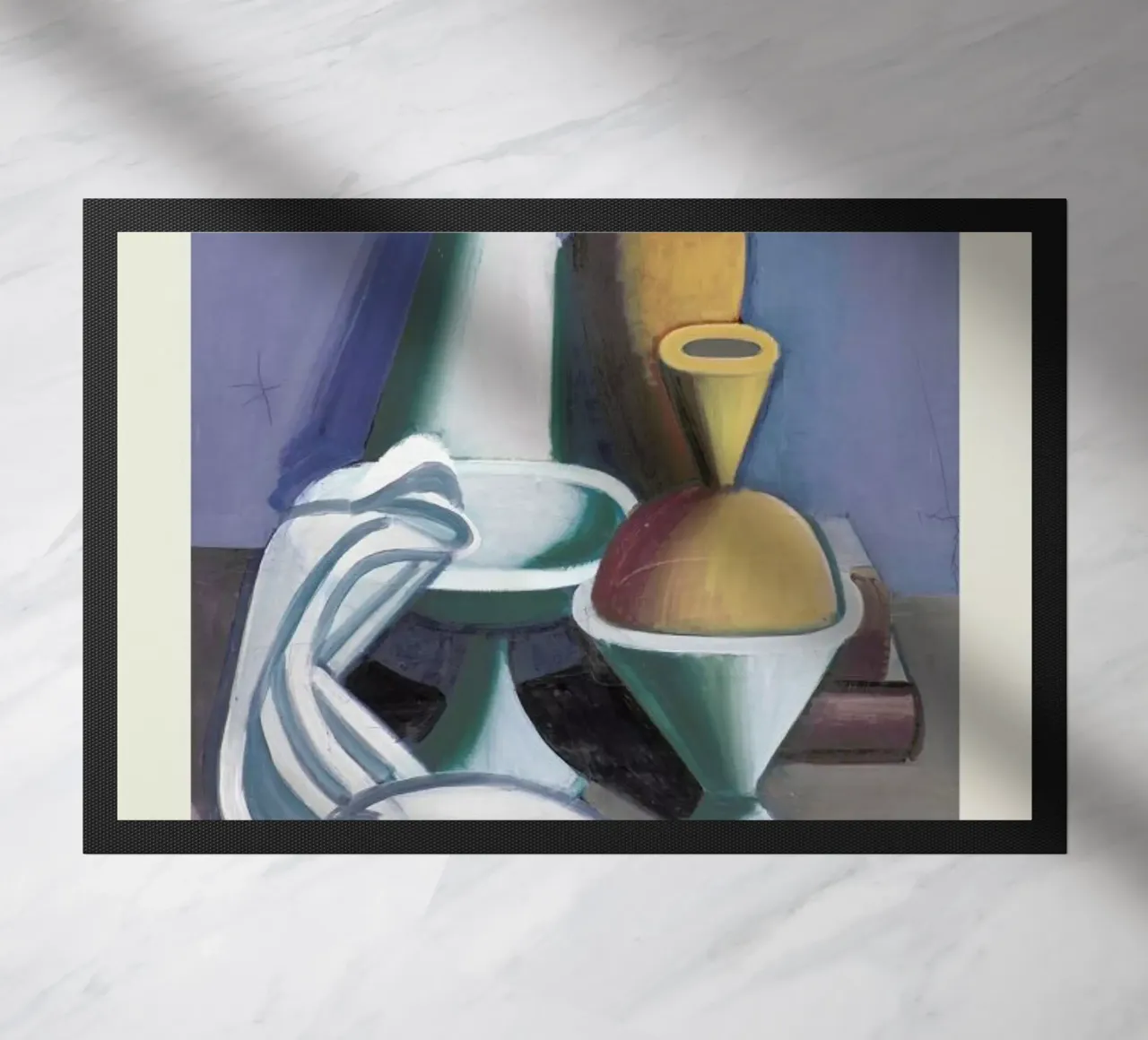 Lundstrøm - Still Life with Water Jug, Towel and Jars zerbino da Vintage by JUNIQE