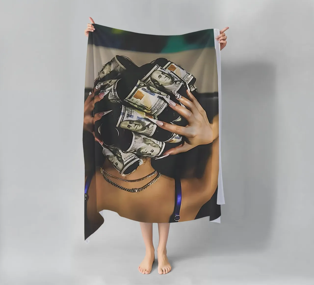 Woman Art beach towel by aaron Shop