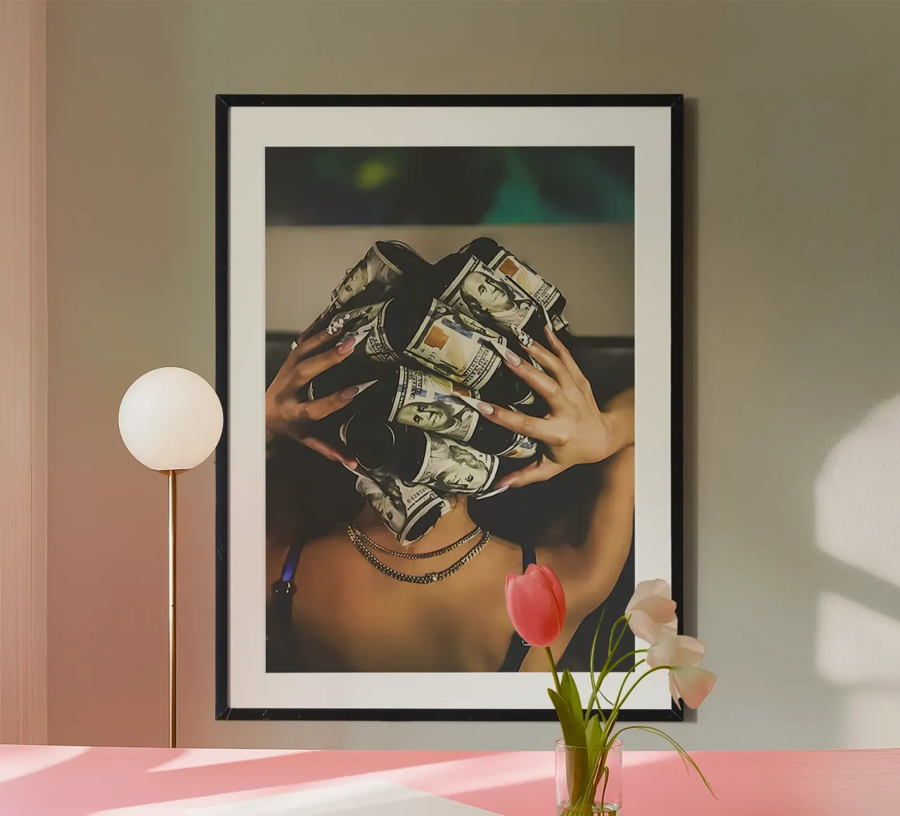 Donna Arte poster con telaio in legno da aaron Shop