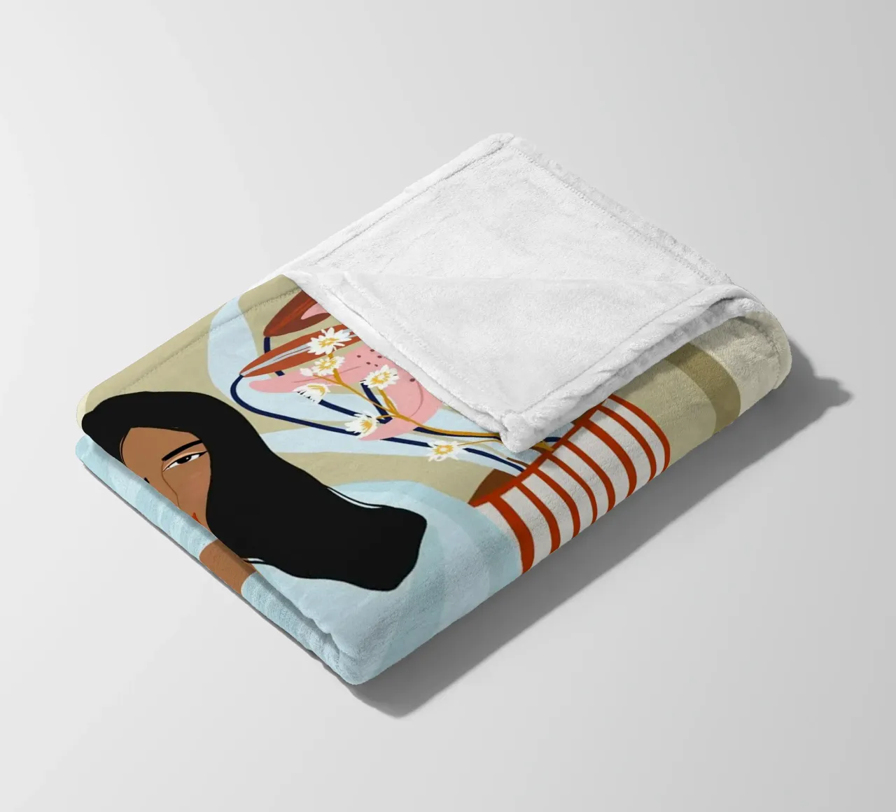 Except You, All That I Need Is Right Here With Me fleece blanket by 83oranges