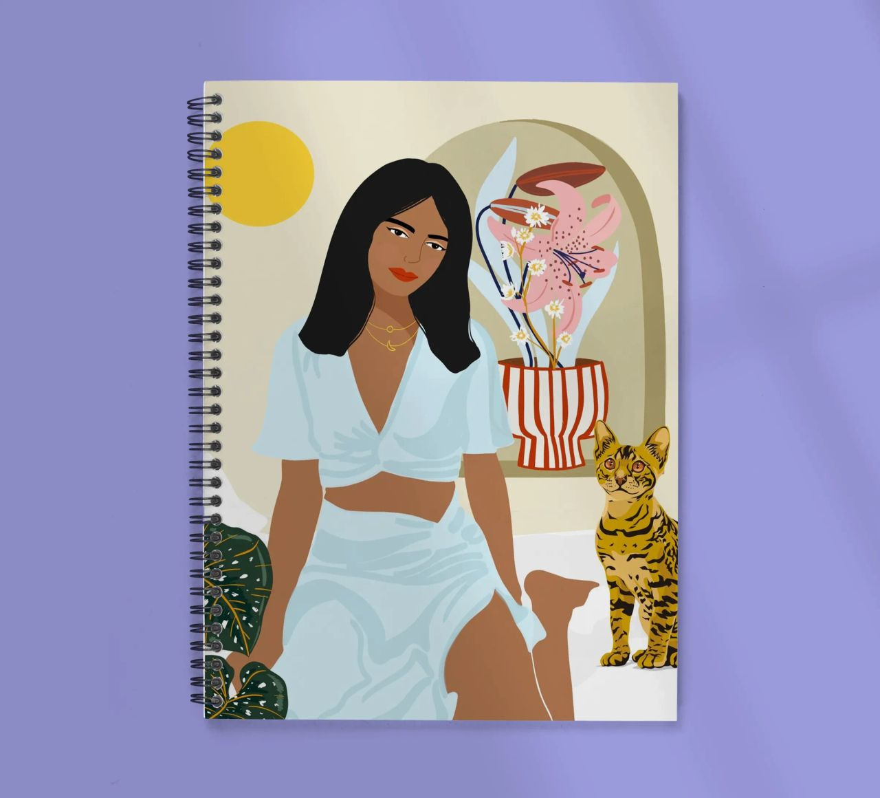 Except You, All That I Need Is Right Here With Me spiral notebook by 83oranges