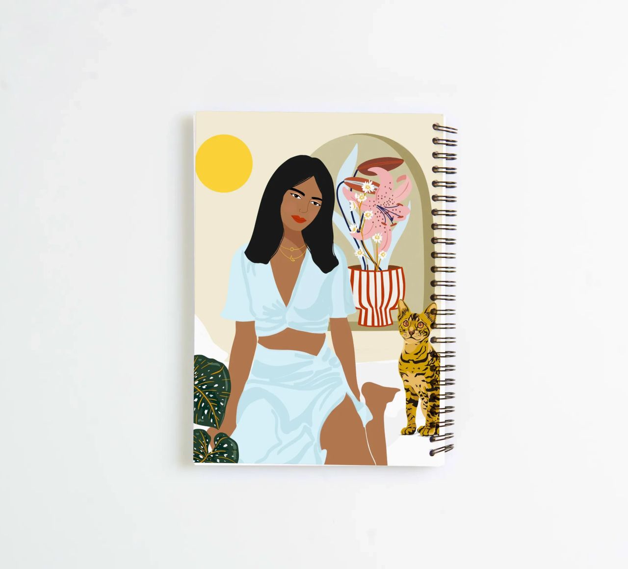Except You, All That I Need Is Right Here With Me spiral notebook by 83oranges