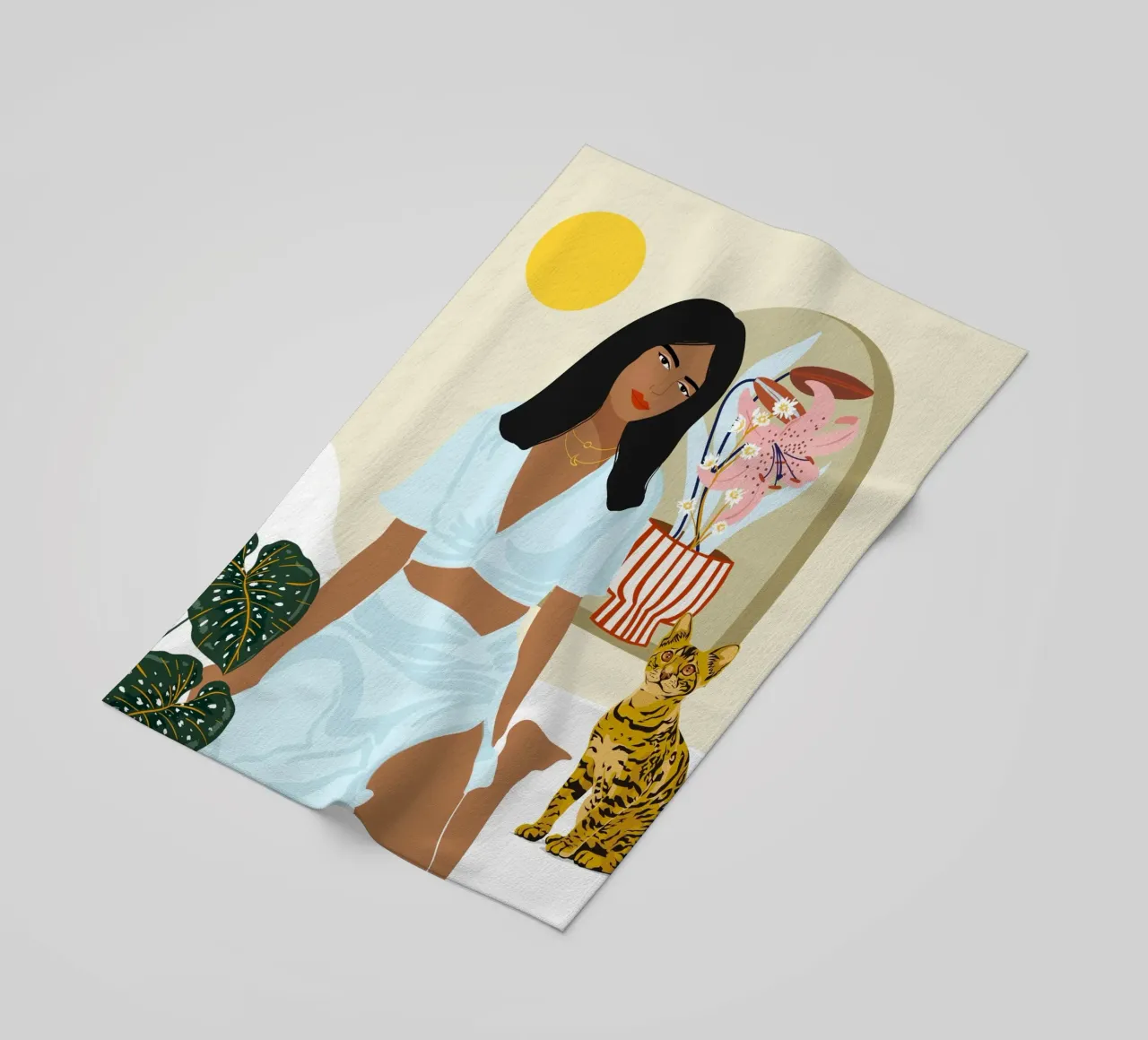 Except You, All That I Need Is Right Here With Me beach towel by 83oranges