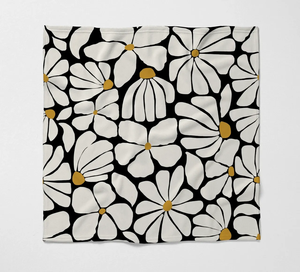 Wild Bloom - night fleece blanket by Gale Switzer